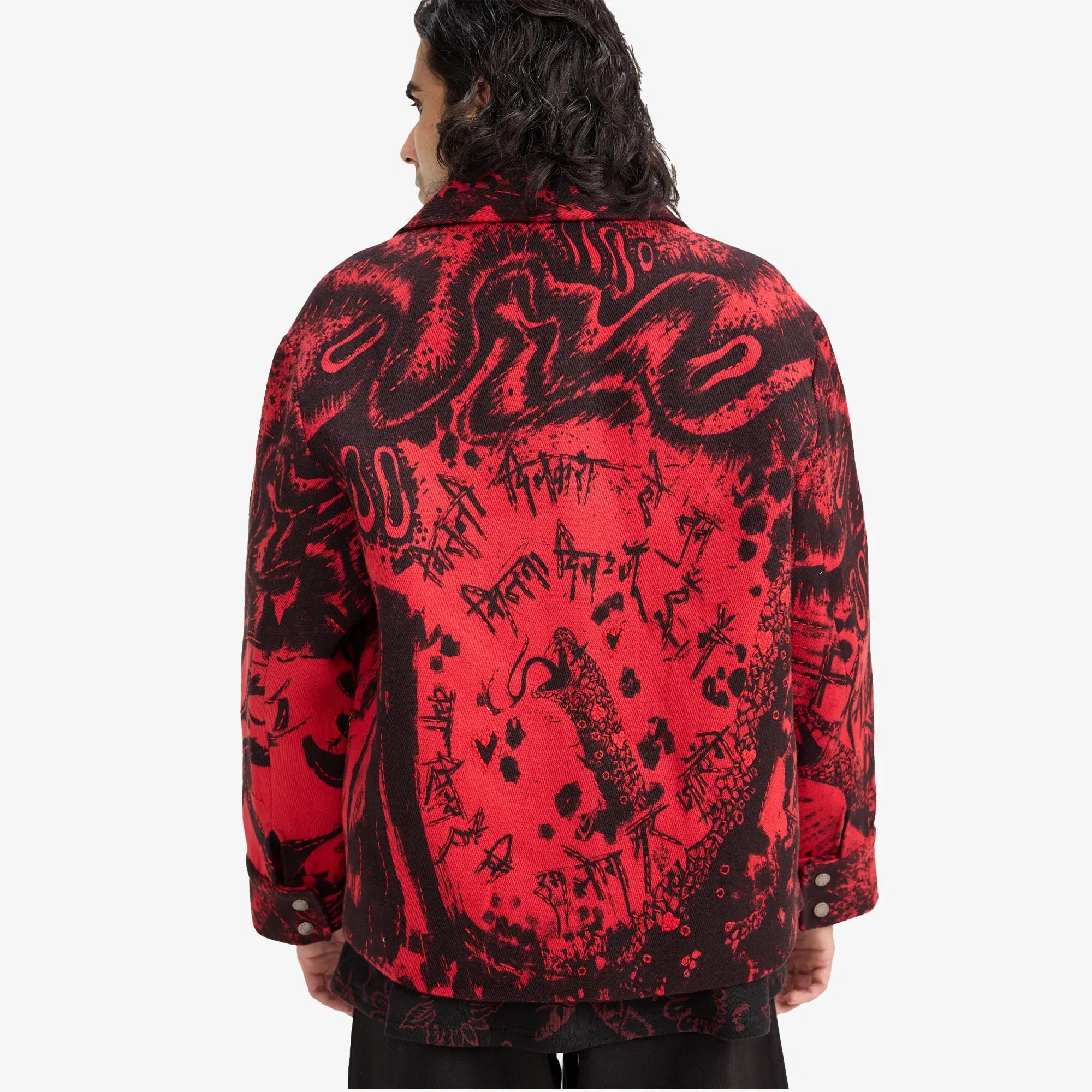 F A R A K OBSESSION HANDMADE JACKET { BLACK/RED