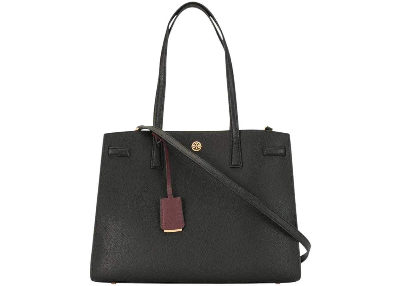 Tory Burch Walker Satchel Bag Black