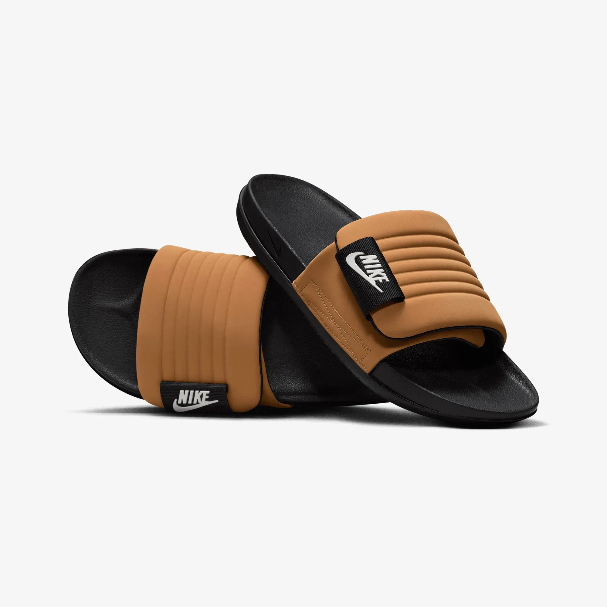 Nike OFFCOURT ADJUST { FLAX/SAIL-BLACK