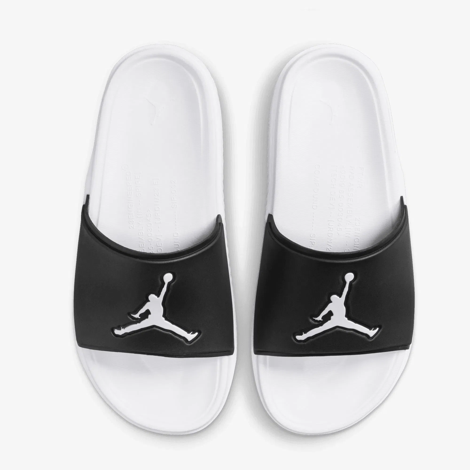 JORDAN PARIS SAINT-GERMAIN JUMPMAN SLIDES { BLACK/WHITE-WHITE