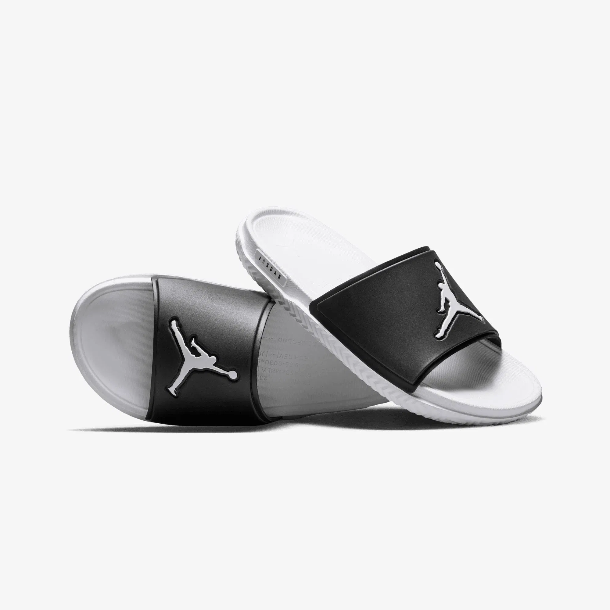 JORDAN PARIS SAINT-GERMAIN JUMPMAN SLIDES { BLACK/WHITE-WHITE
