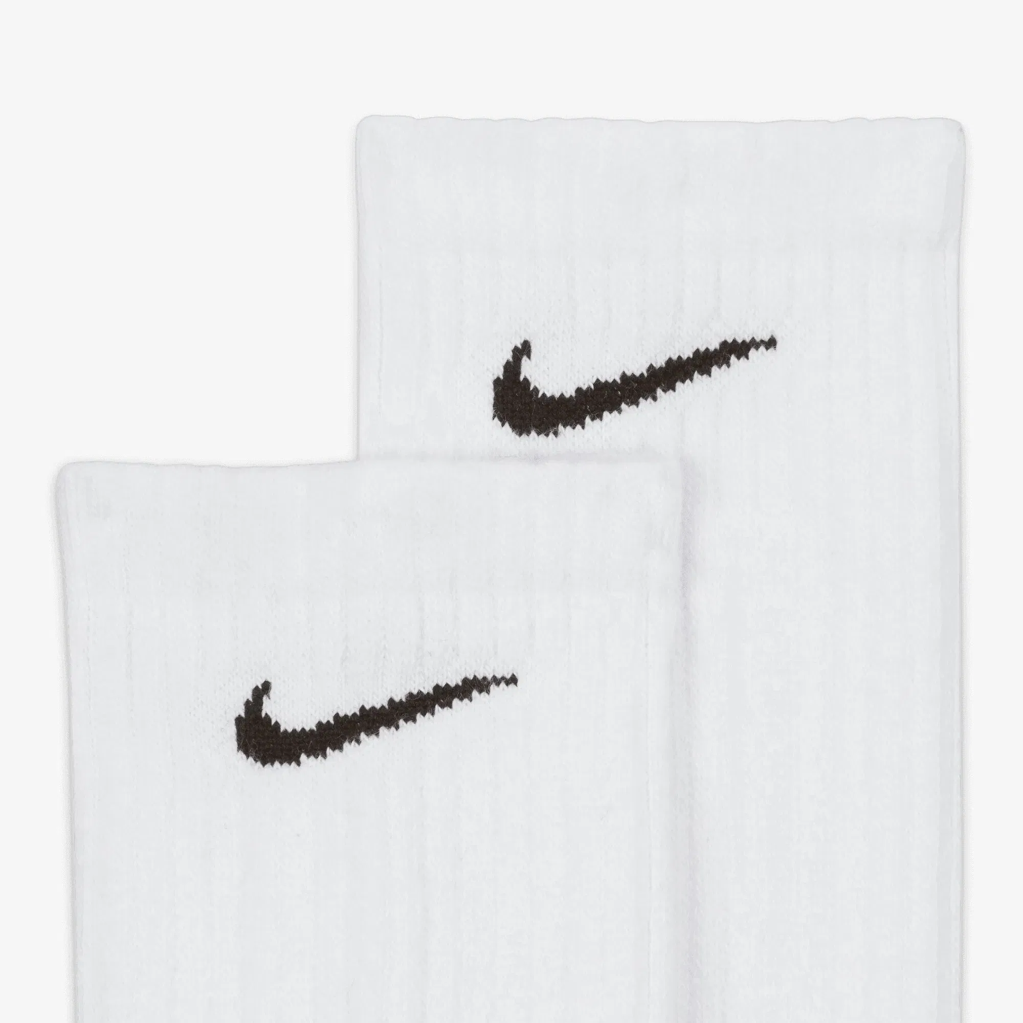 NIKE EVERYDAY CUSHIONED TRAINING CREW SOCKS { WHITE/BLACK