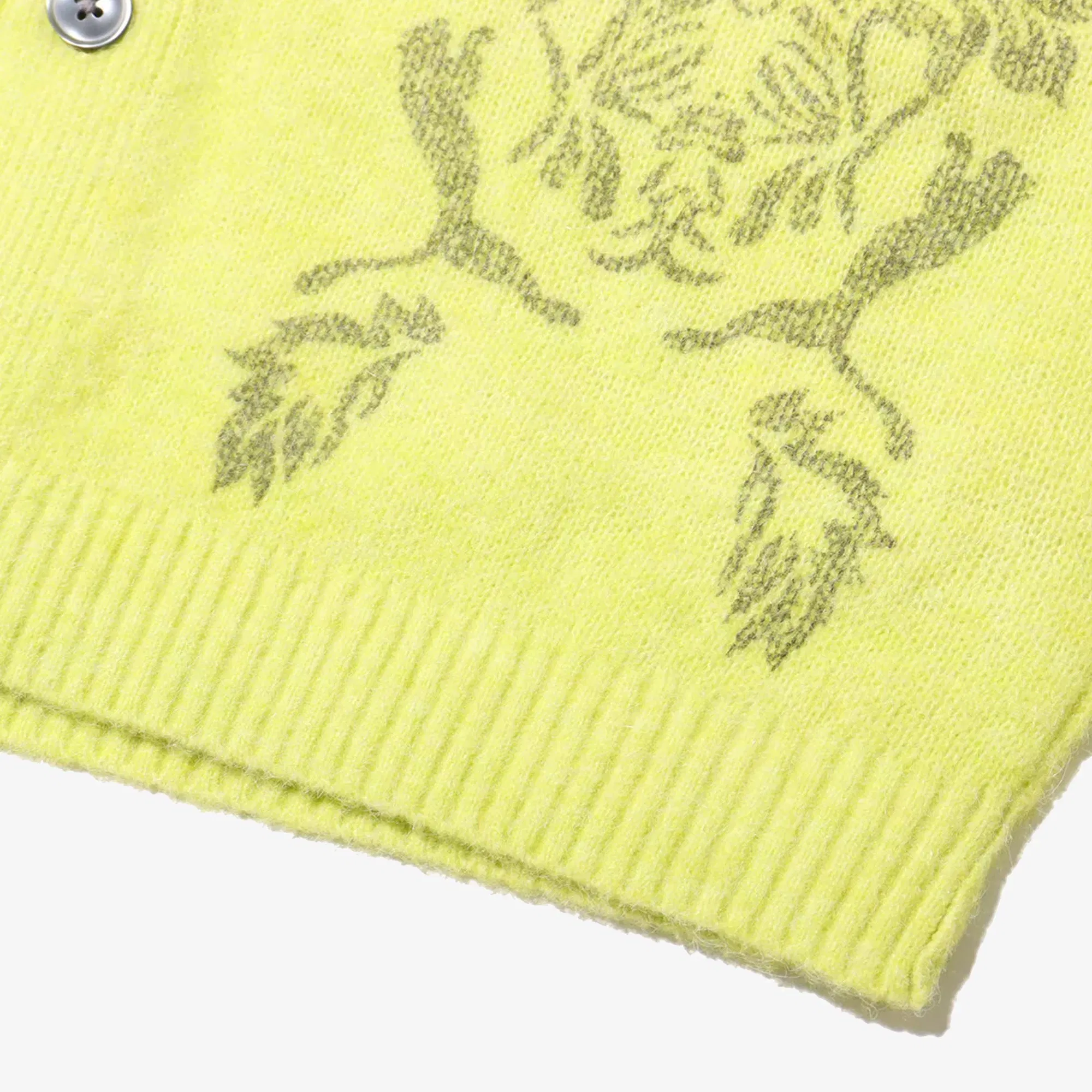 Puma x ARIES KNITTED CARDIGAN { YELLOW/GREEN