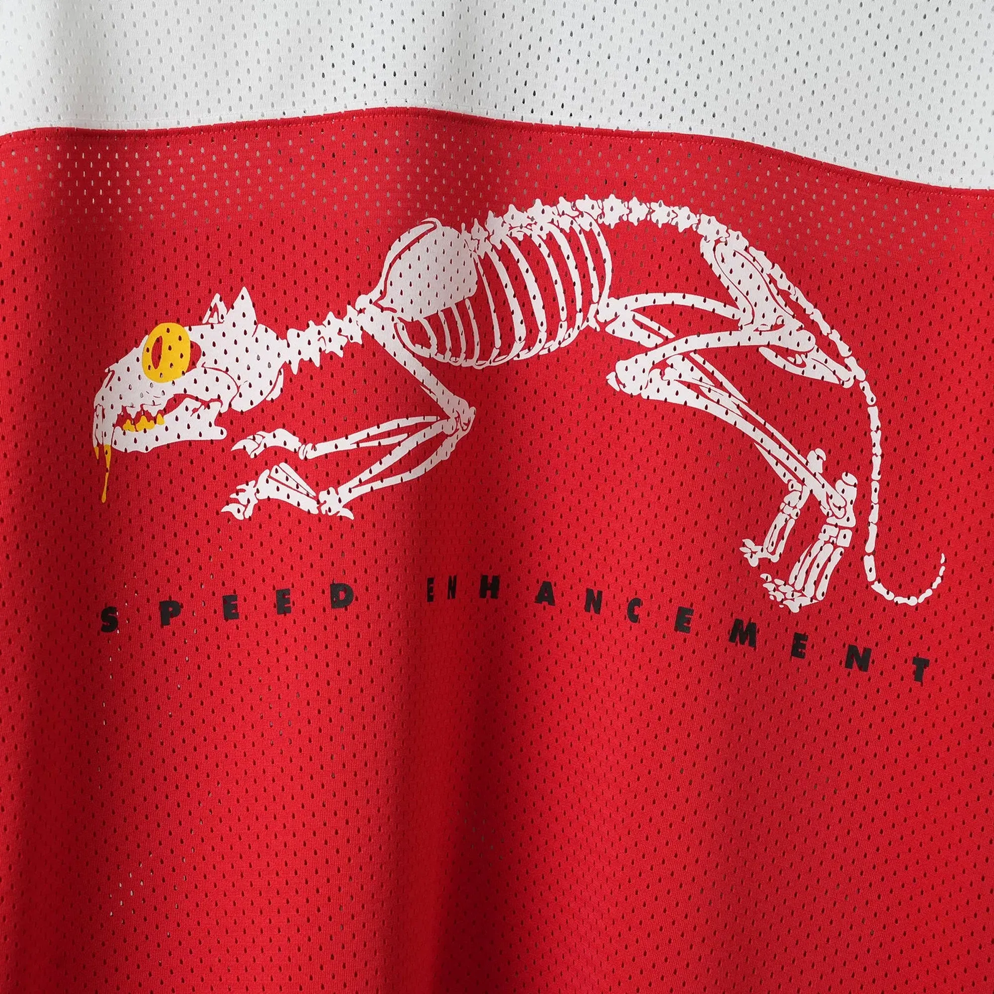 PUMA x ARIES MESH LONGSLEEVE { WHITE/RED