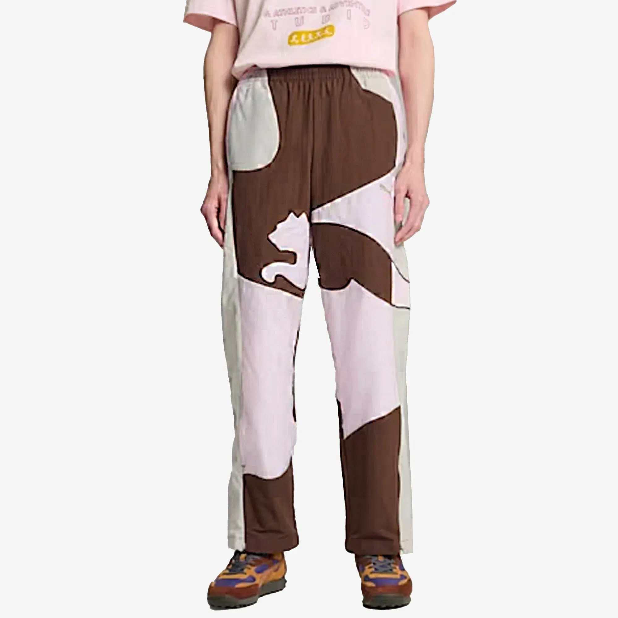 PUMA x KIDSUPER CELLERATOR RELAXED FIT PANTS { BROWN