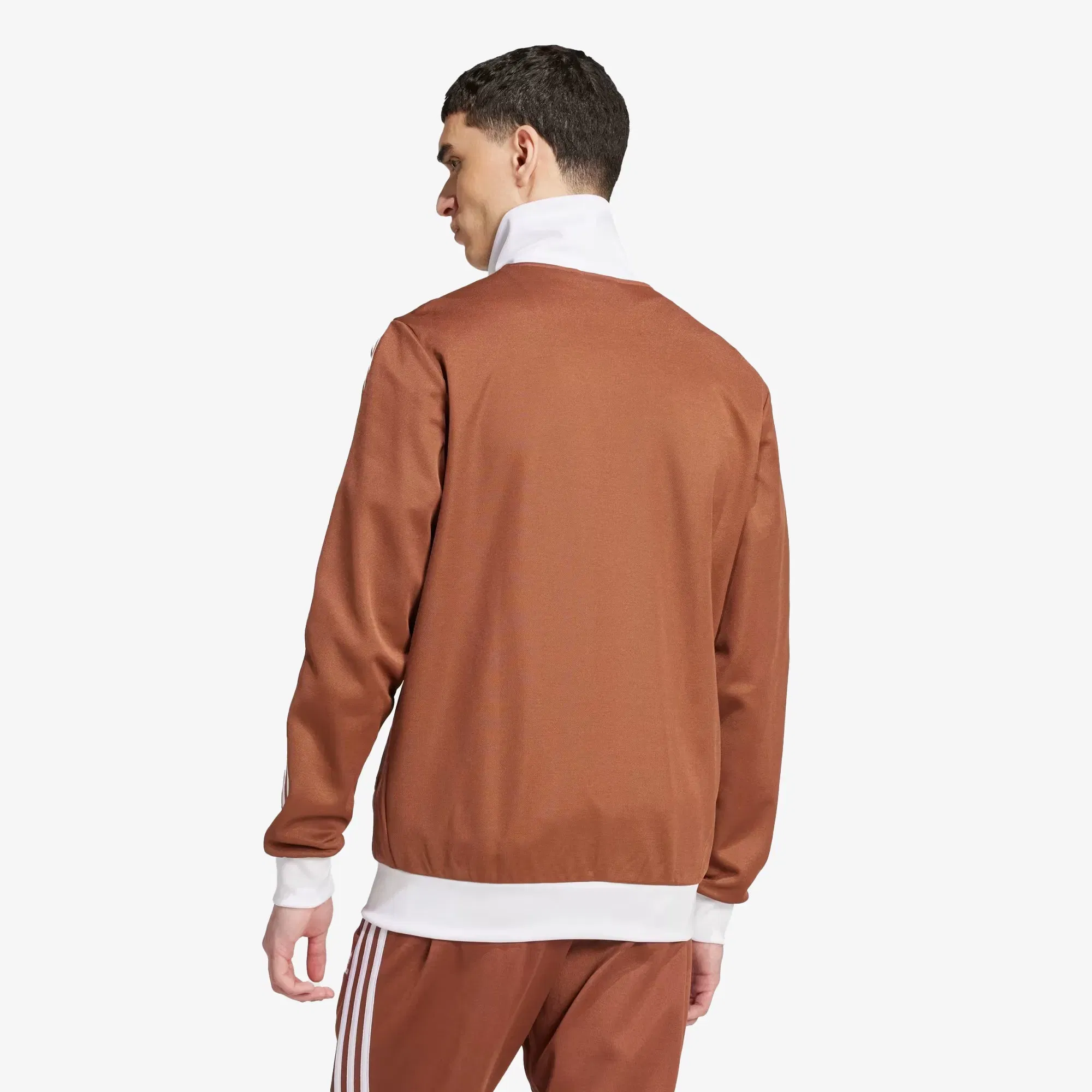 ADIDAS ORIGINALS ADICOLOR CLASSICS BECKENBAUER TRACK TOP { PRELOVED BROWN