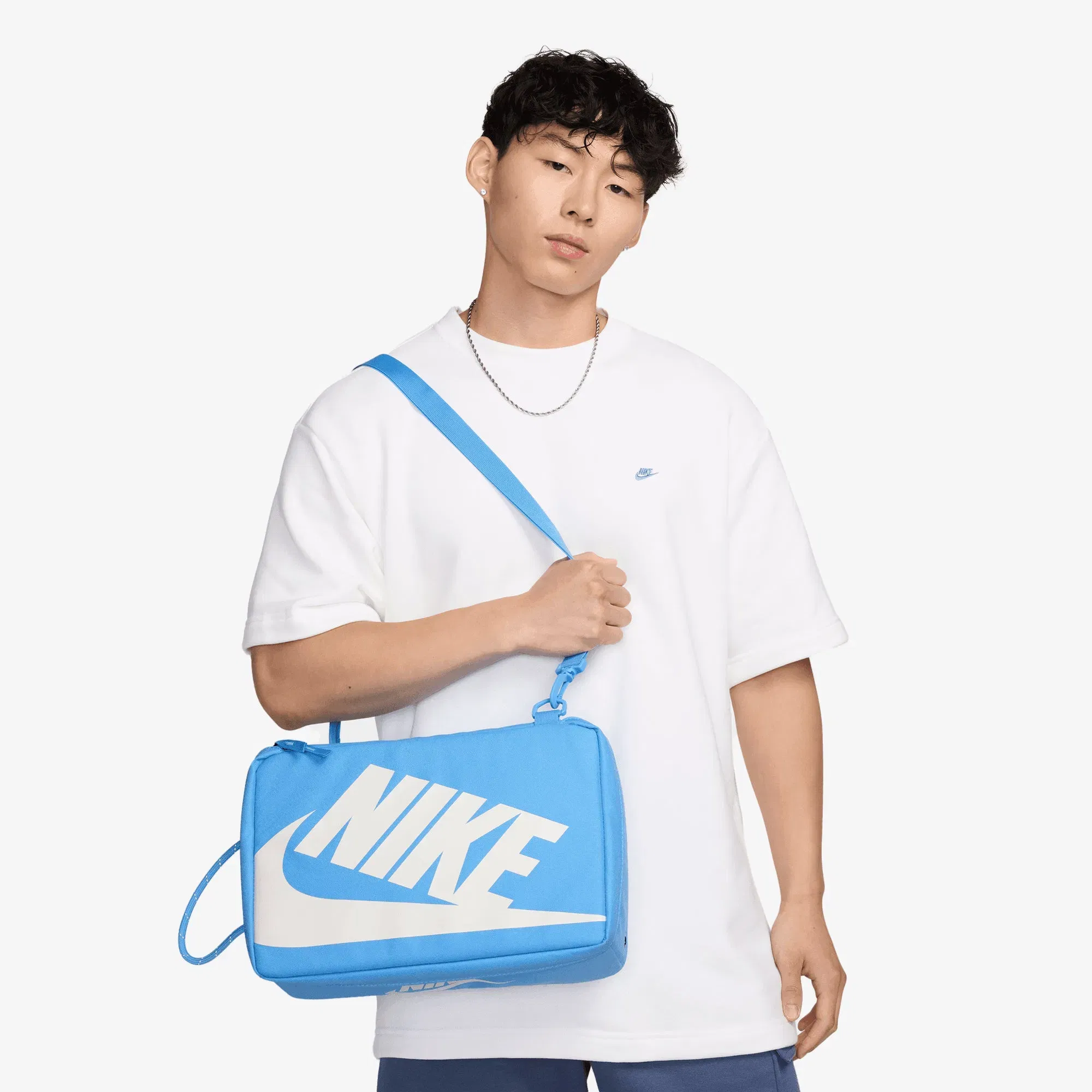 NIKE SHOE BOX BAG { UNIVERSITY BLUE/SUMMIT WHITE