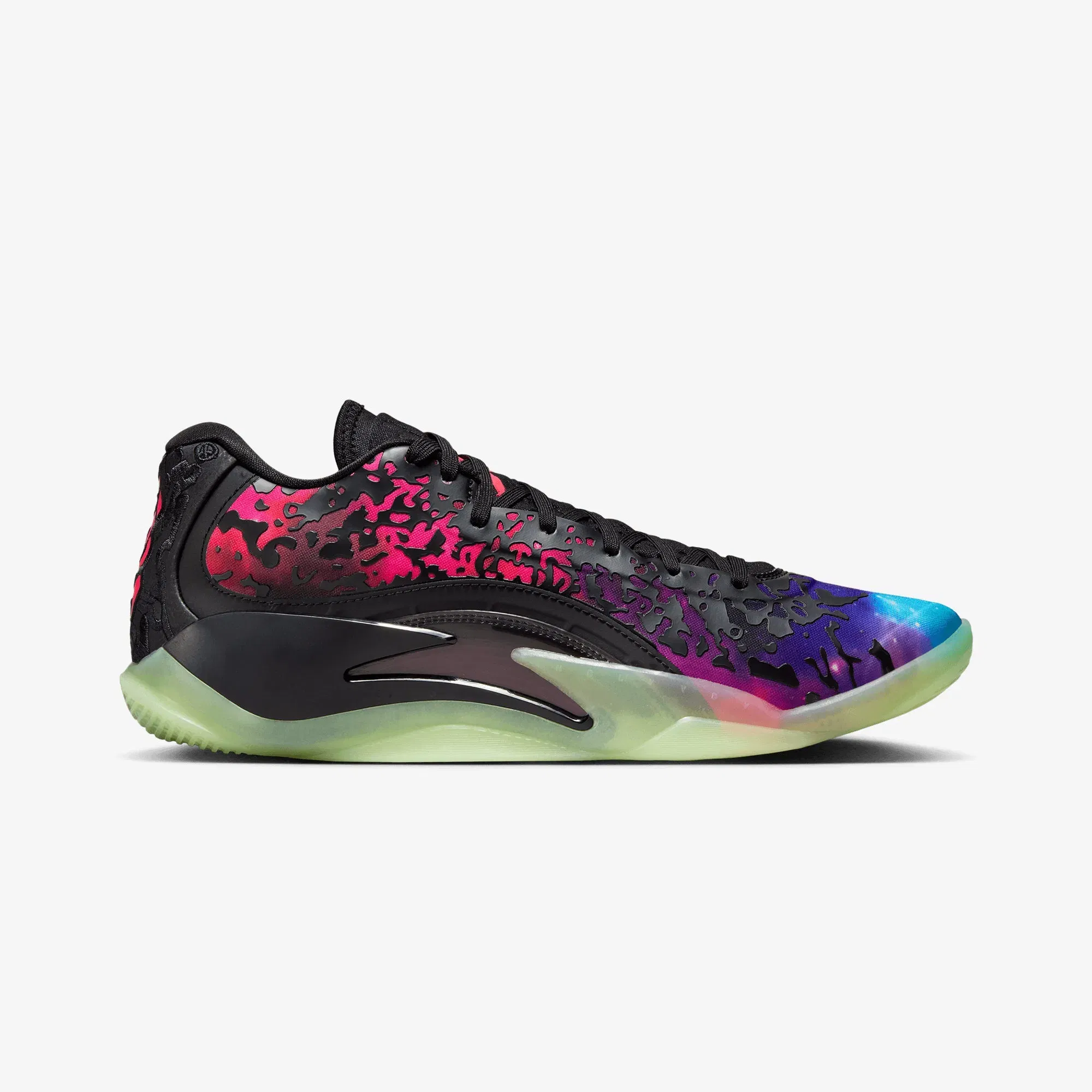 JORDAN ZION 3 PF { BLACK/SOLAR RED-VIVID PURPLE-BARELY VOLT