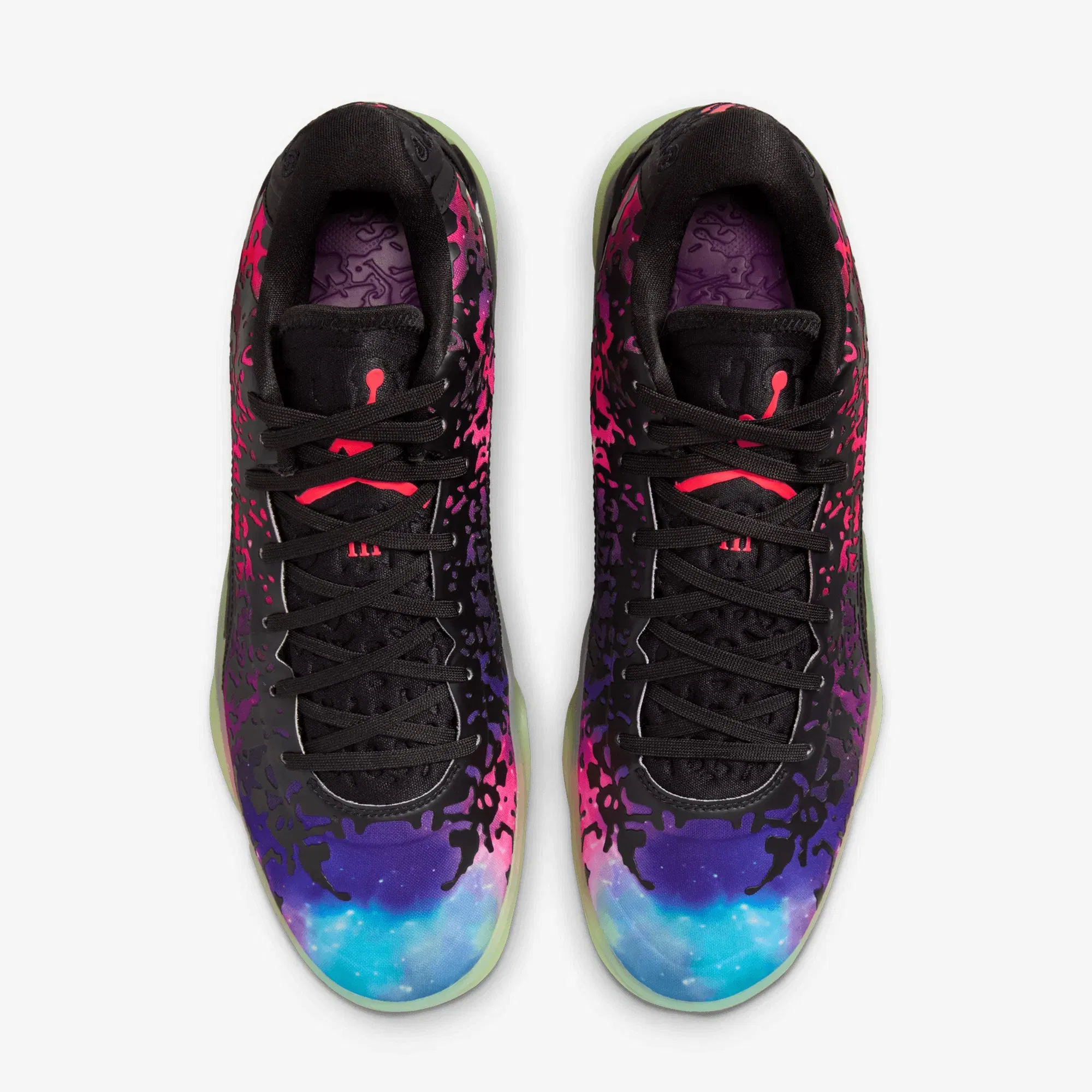 JORDAN ZION 3 PF { BLACK/SOLAR RED-VIVID PURPLE-BARELY VOLT