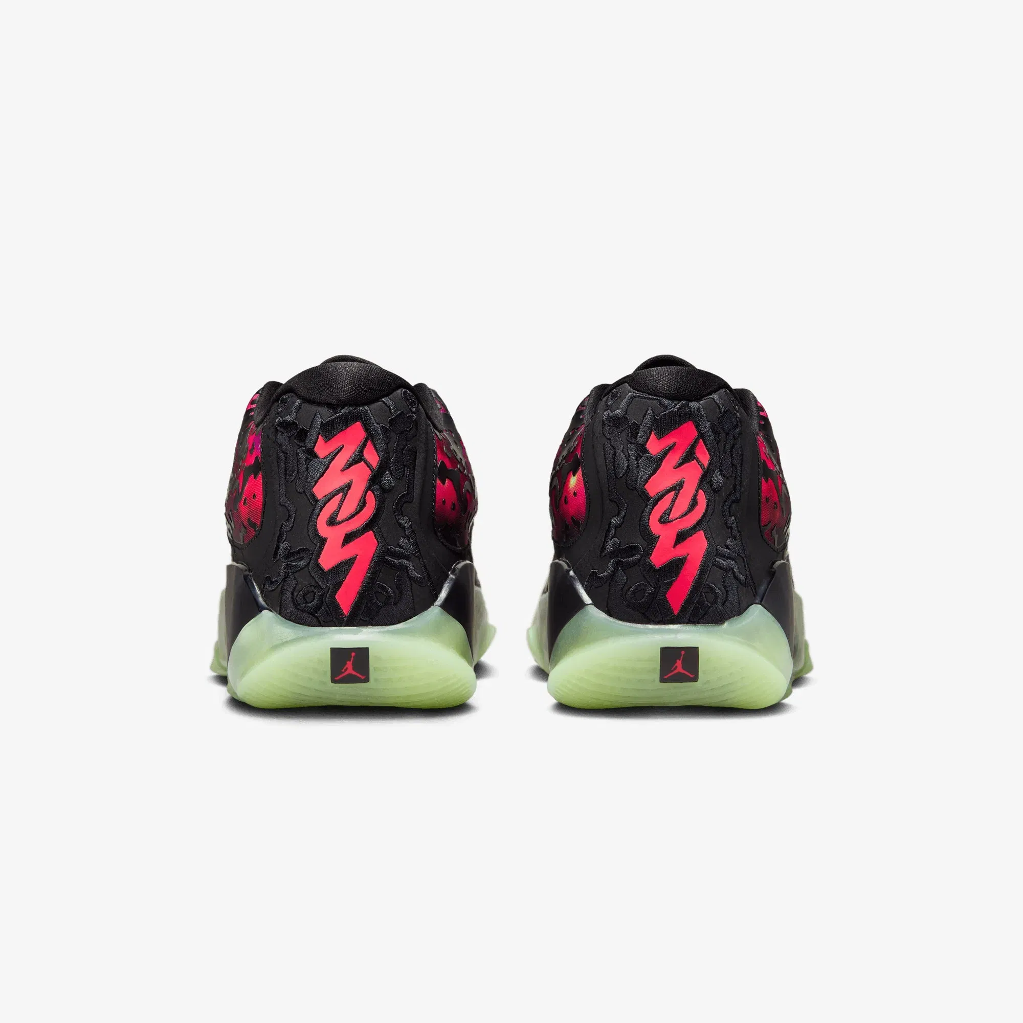 JORDAN ZION 3 PF { BLACK/SOLAR RED-VIVID PURPLE-BARELY VOLT