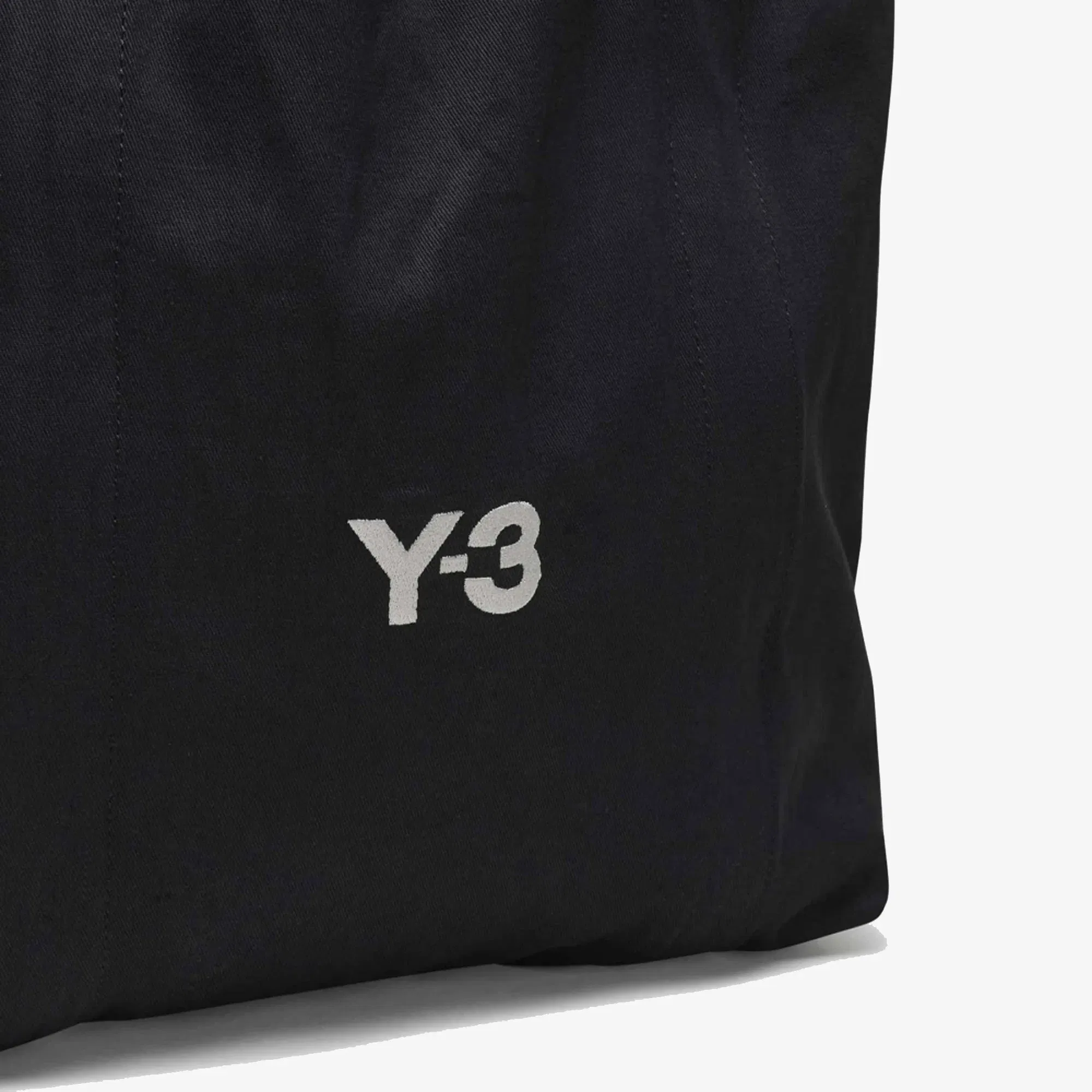 Y-3 CANVAS TOTE { BLACK
