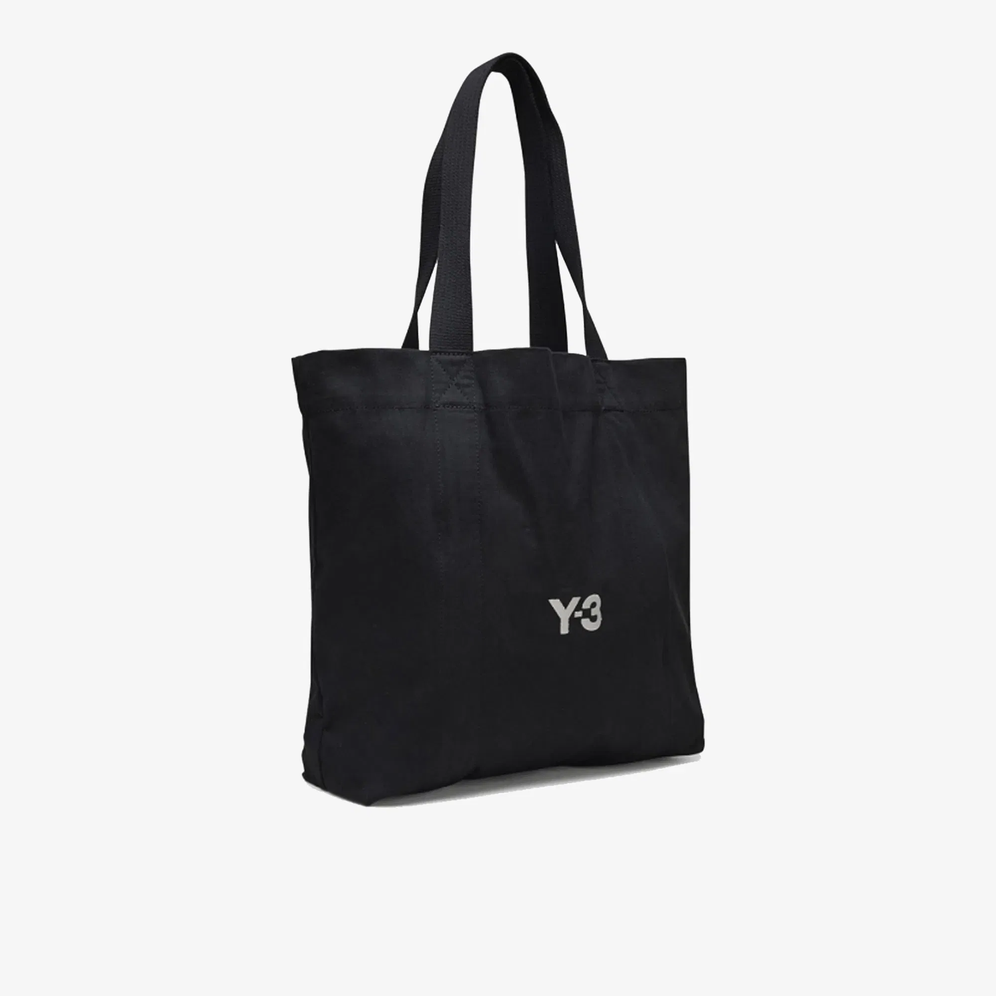 Y-3 CANVAS TOTE { BLACK