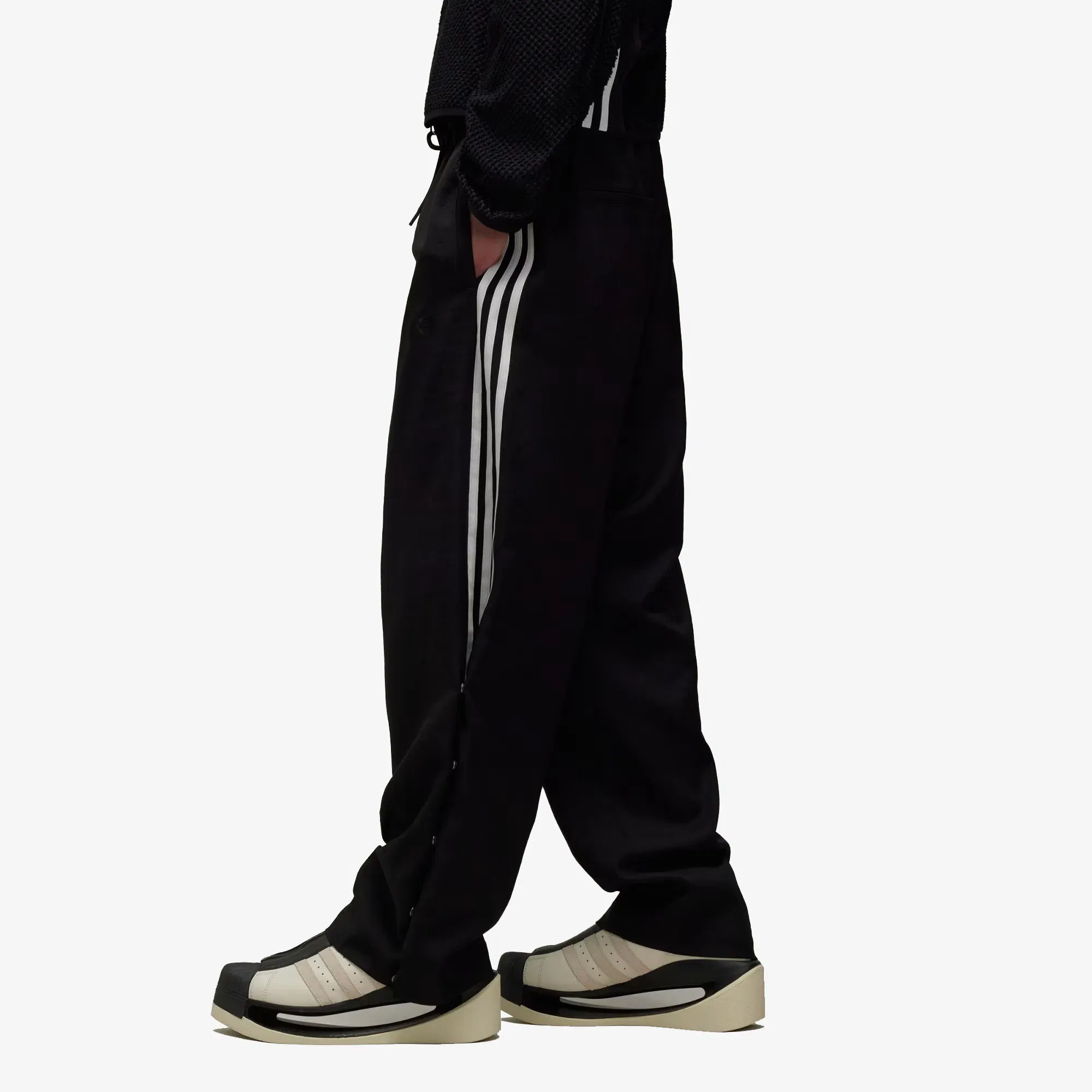 Y-3 Y-3 SPORT UNIFORM 3-STRIPES PANTS {BLACK