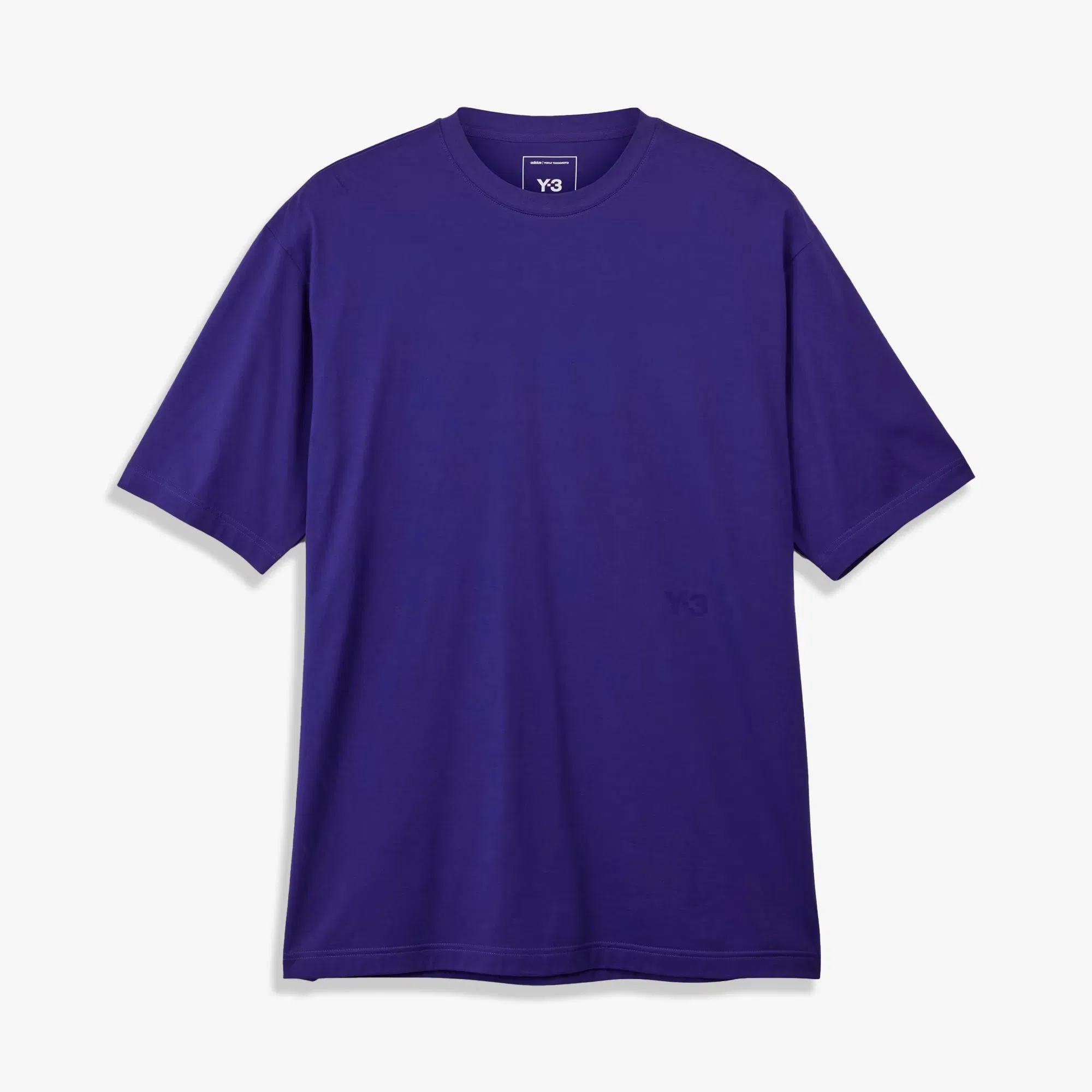 Y-3 BOXY SHORT SLEEVE TEE { COLLEGIATE PURPLE
