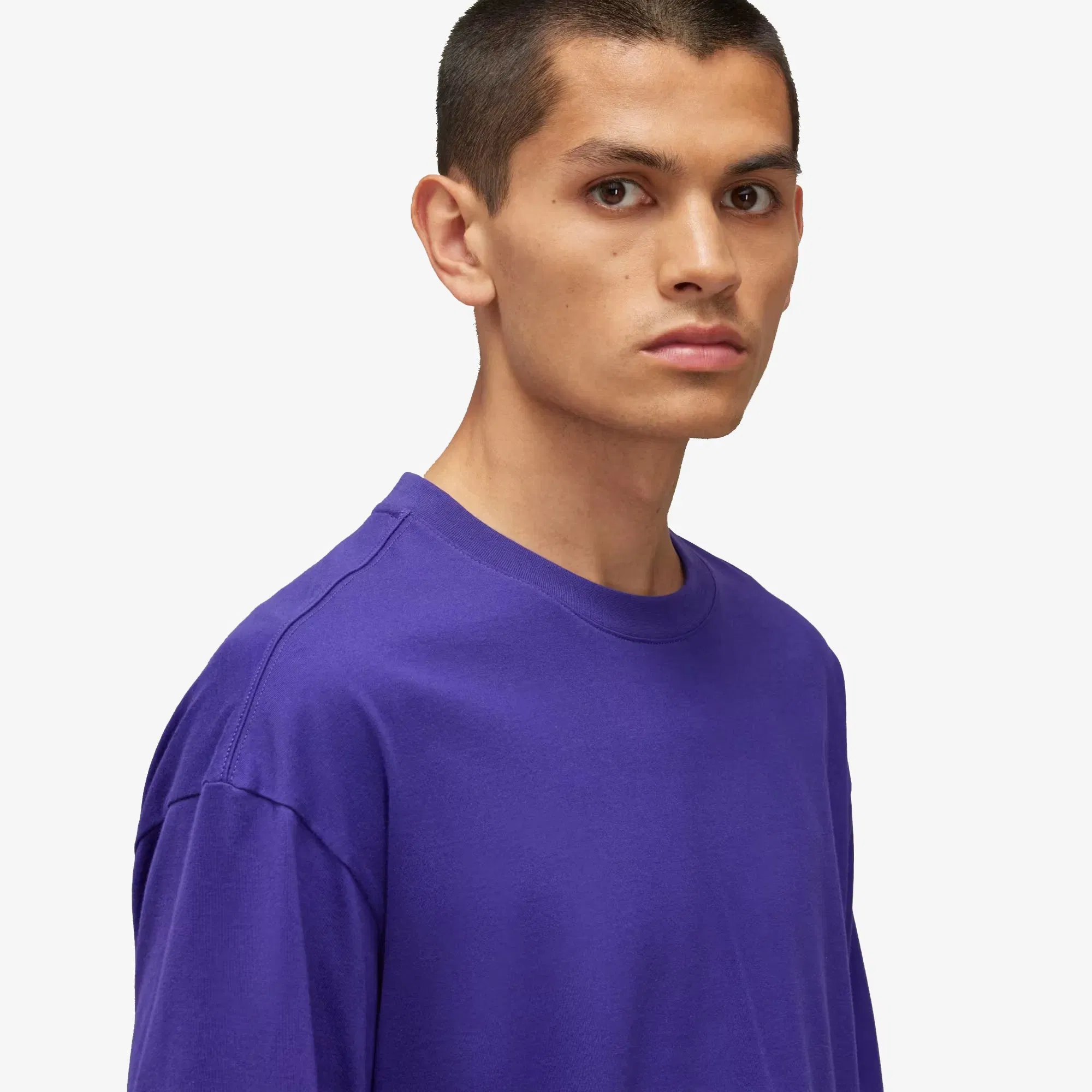 Y-3 BOXY SHORT SLEEVE TEE { COLLEGIATE PURPLE