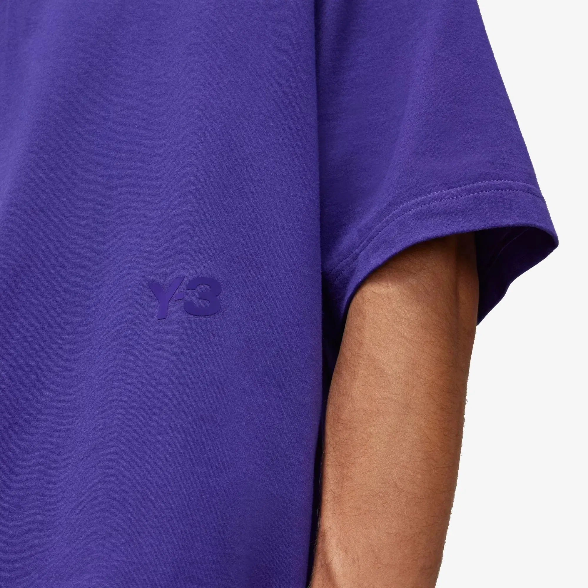 Y-3 BOXY SHORT SLEEVE TEE { COLLEGIATE PURPLE