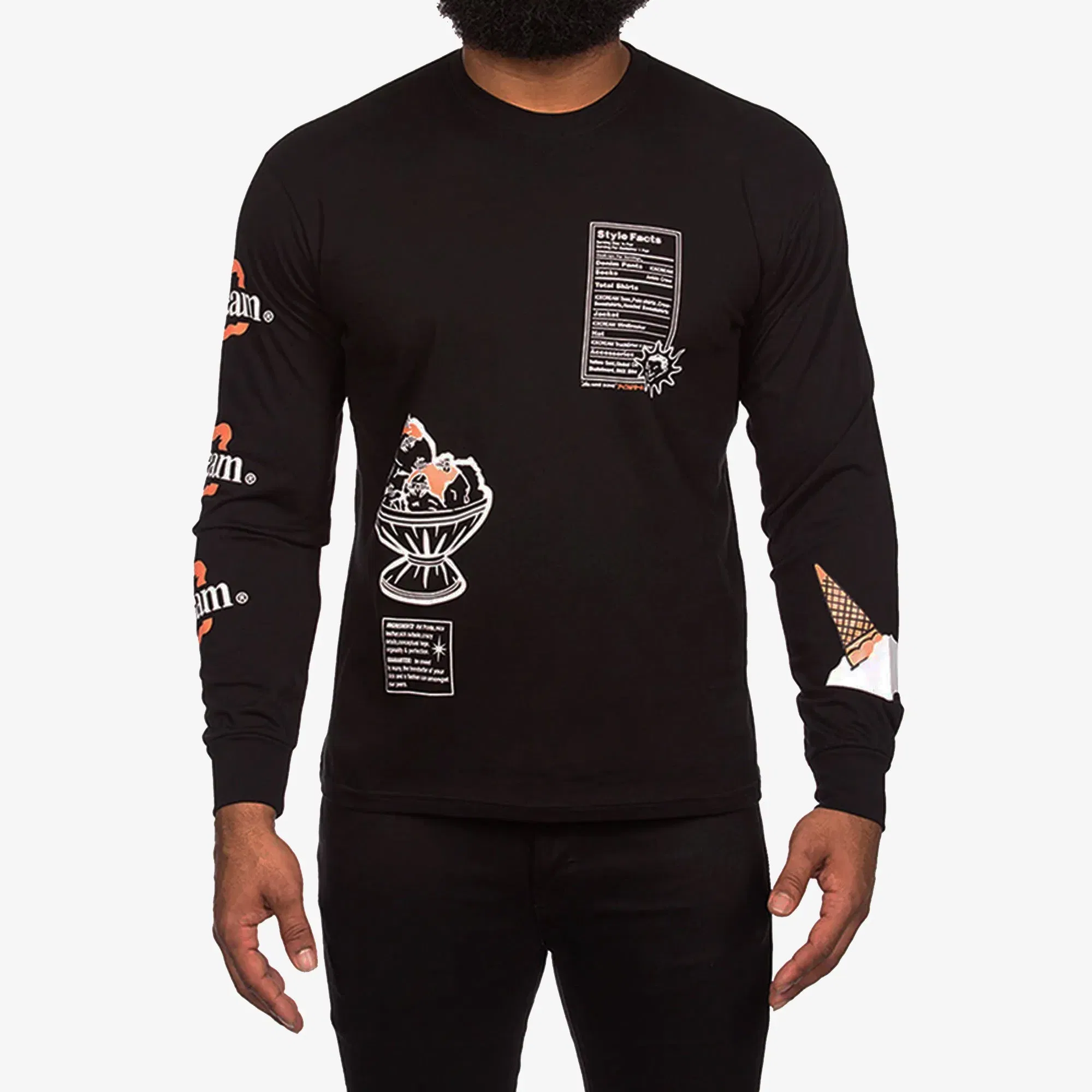 Icecream STYLE FACTS L/S KNIT { BLACK