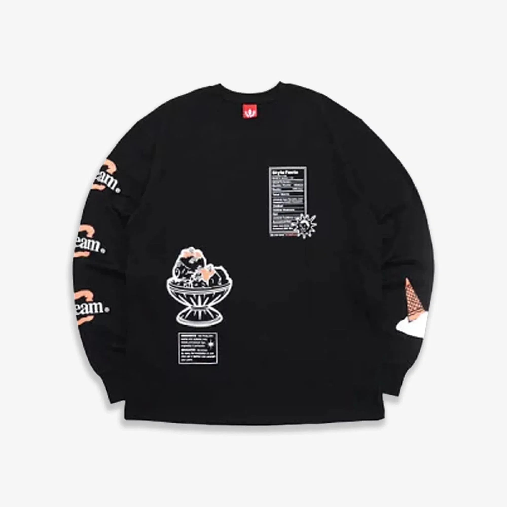 Icecream STYLE FACTS L/S KNIT { BLACK