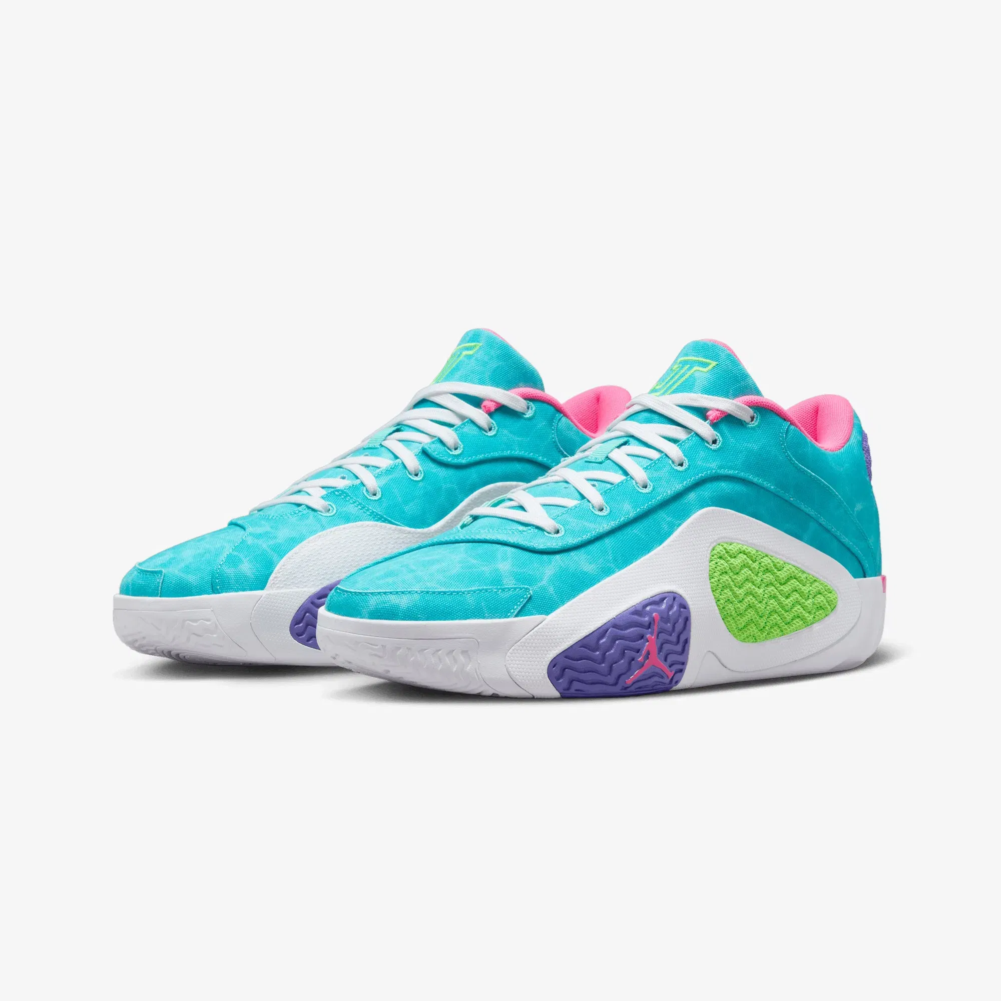 JORDAN JASON TATUM 2PF { HYPER JADE/GREEN STRIKE-WHITE-HYPER PINK
