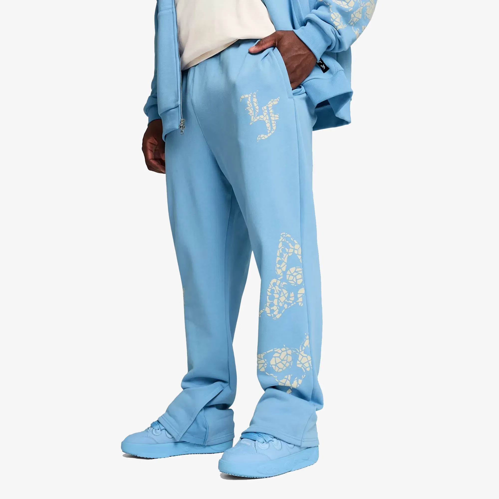 PUMA HOOPS X LF MOSIAC PANT { TEAM LIGHT BLUE