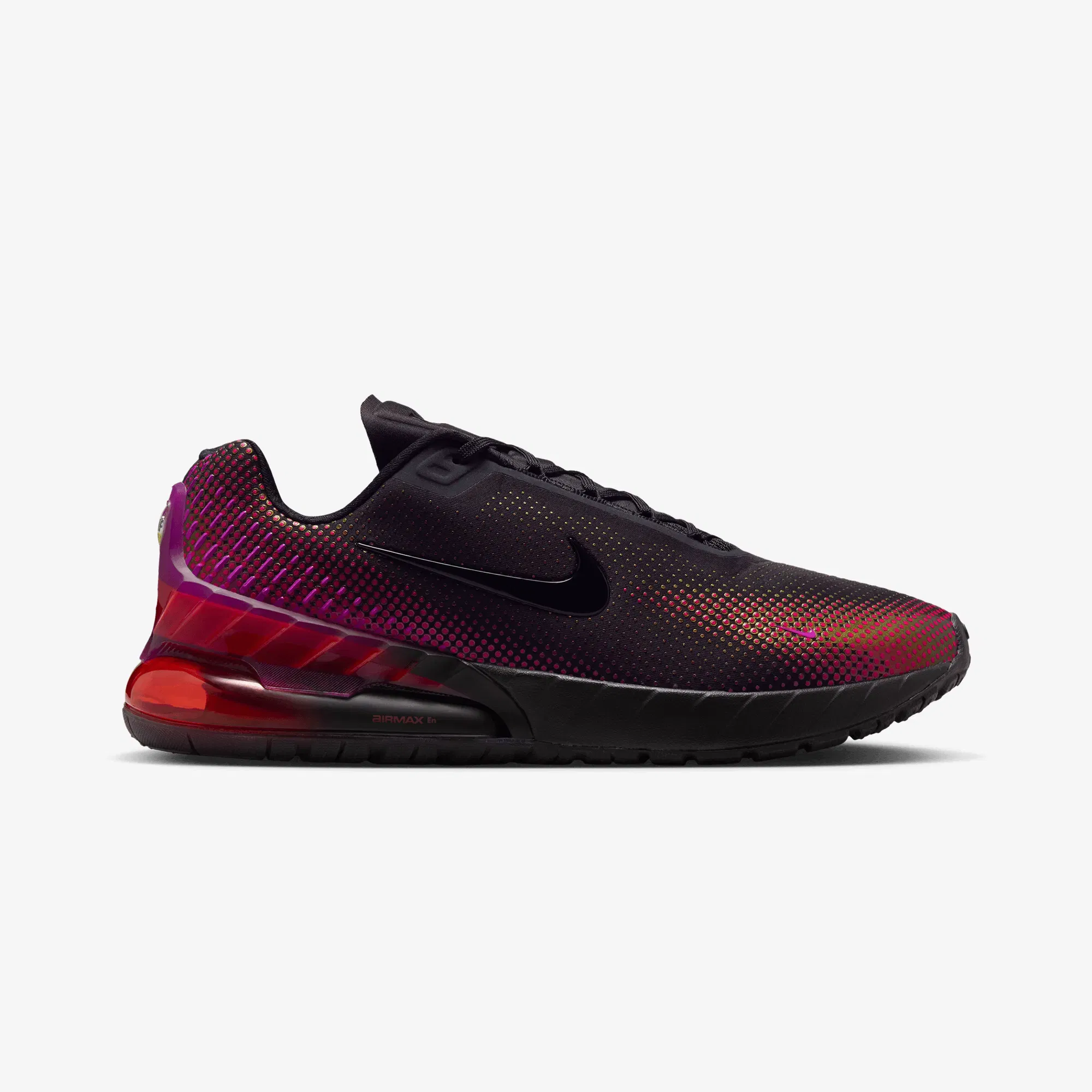 NIKE NIKE AIR MAX PHOENIX SE { BLACK/BLACK-VIVID PURPLE-CHALLENGE RED