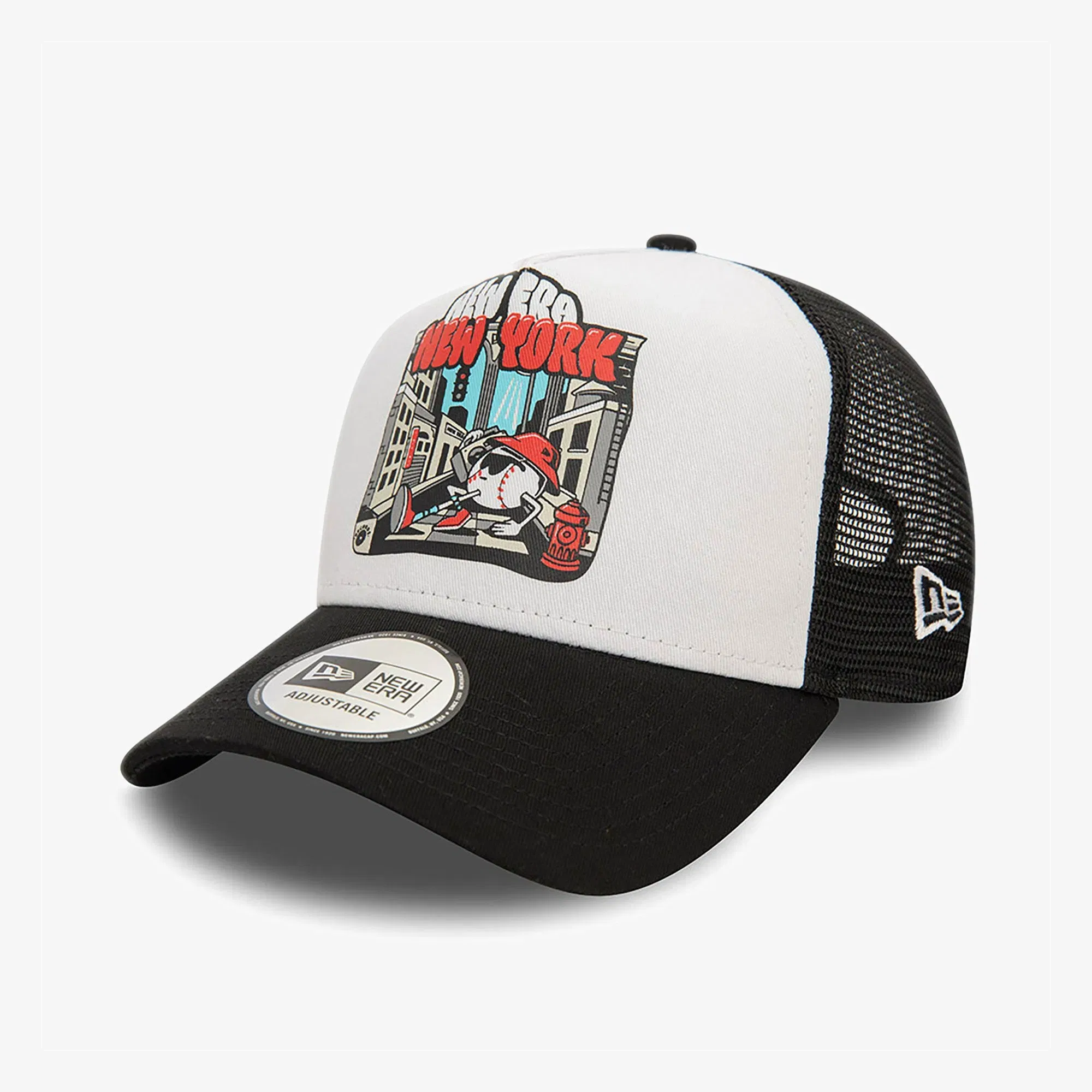 NEW ERA GRAPHIC PRINT TRUCKER NEWERA BLK