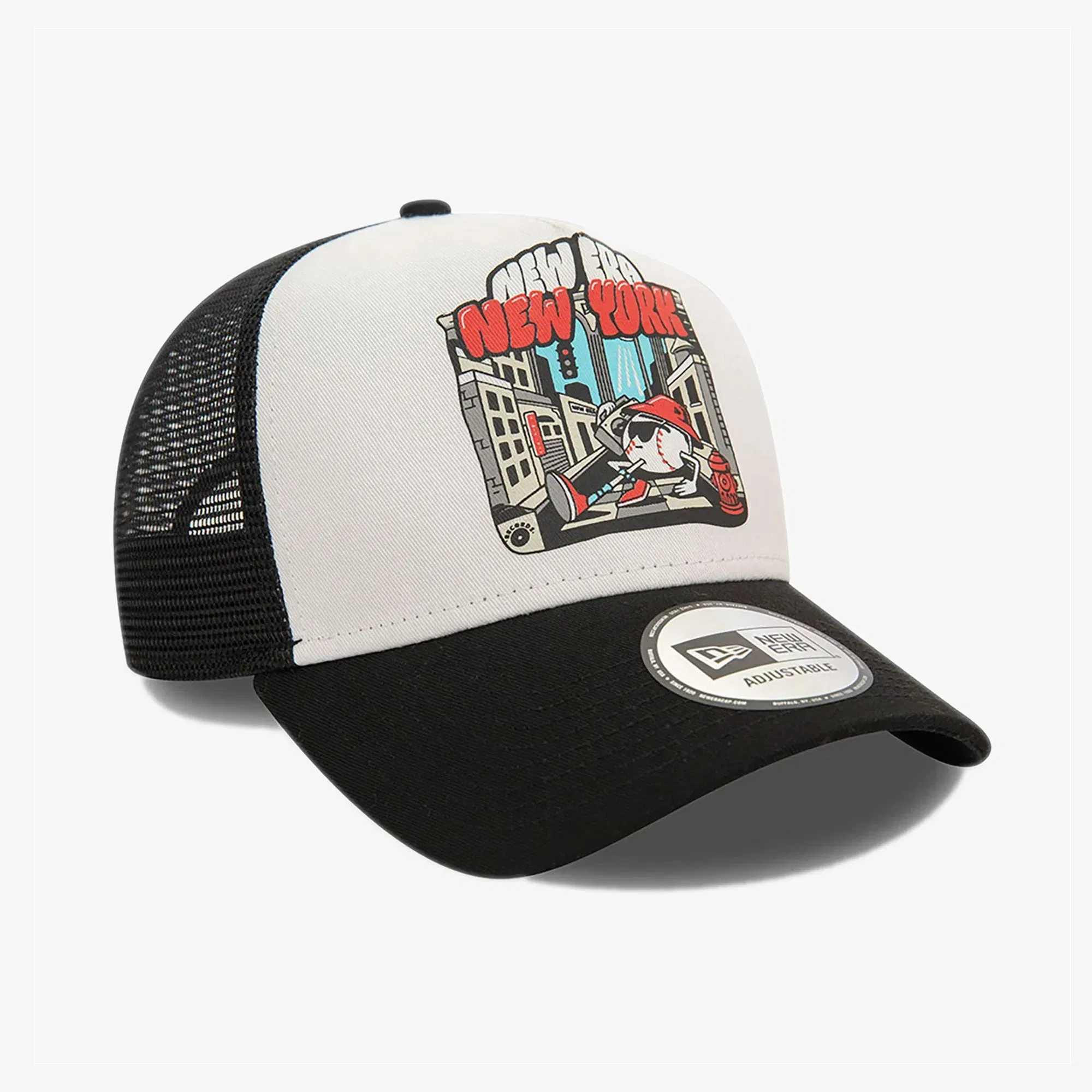 NEW ERA GRAPHIC PRINT TRUCKER NEWERA BLK