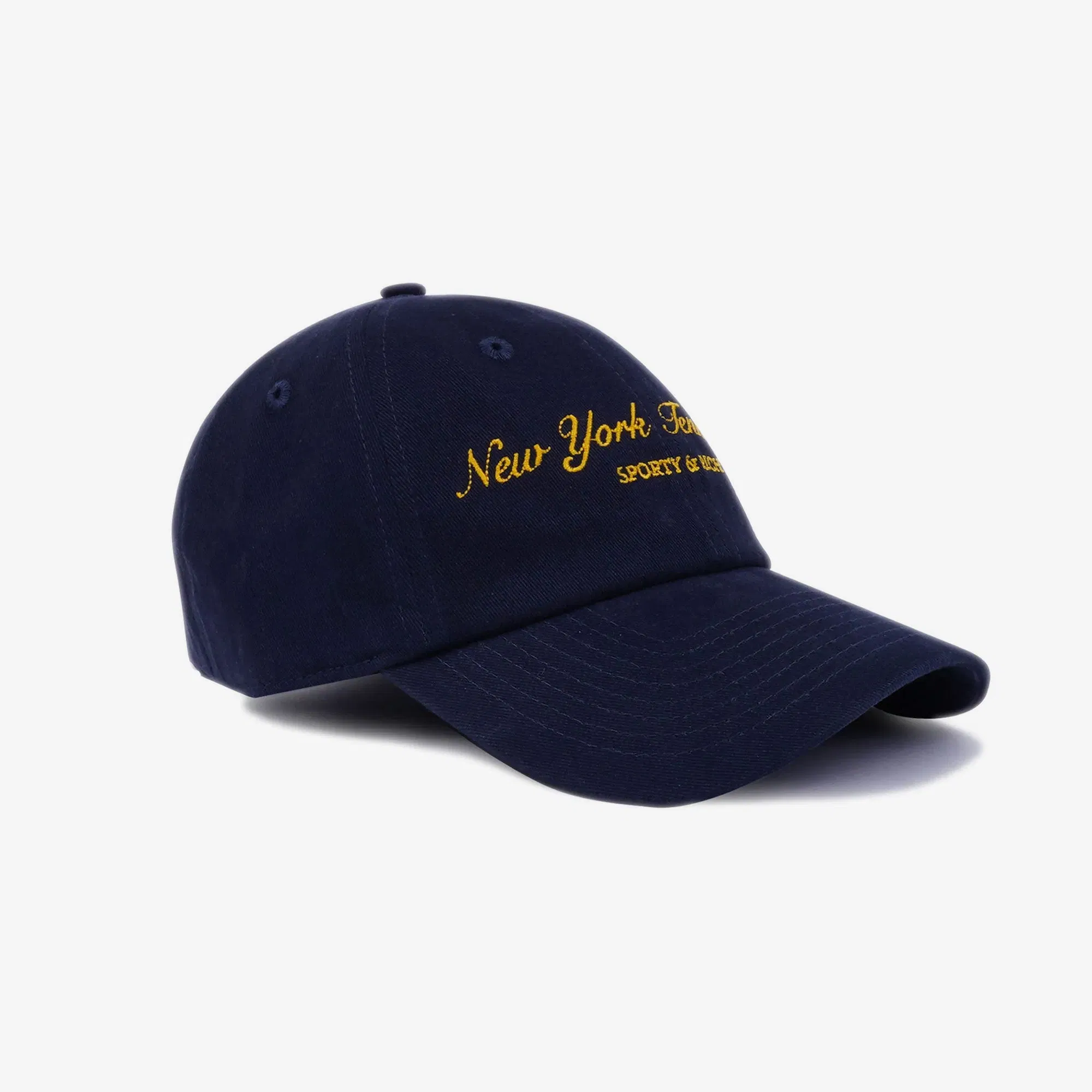 SPORTY & RICH NY TENNIS CLUB HAT { NAVY/GOLD