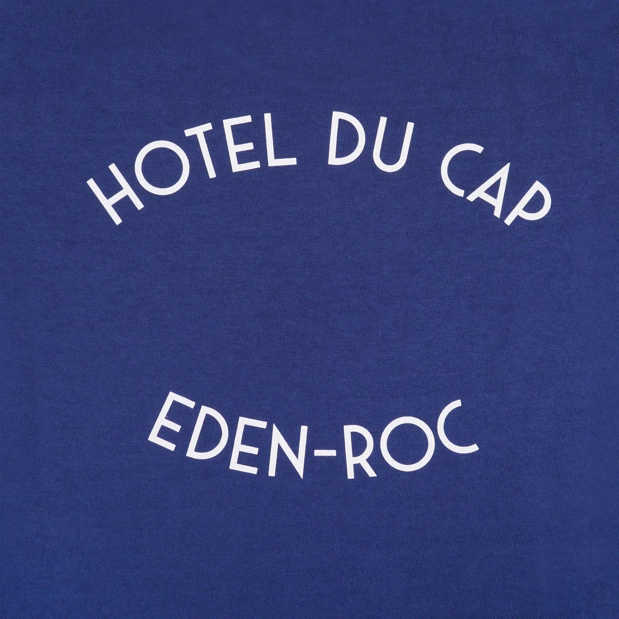 SPORTY & RICH HOTEL DU CAP T-SHIRT { INDIGO/WHITE