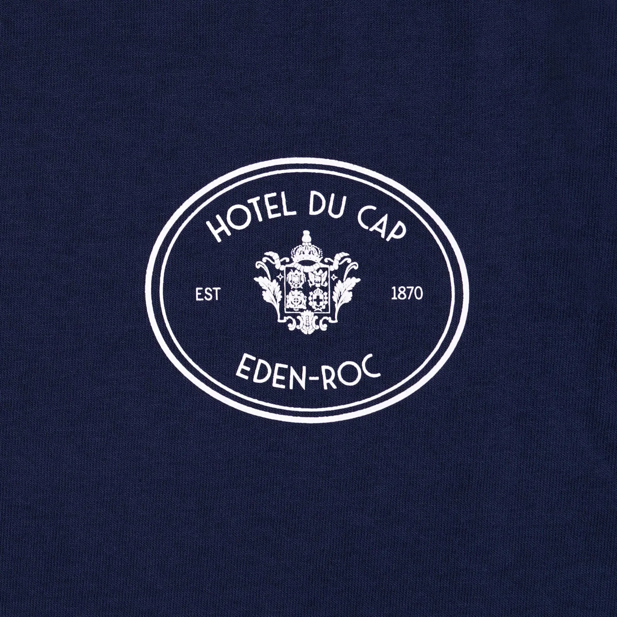 SPORTY & RICH EDEN CREST KENNEDY T-SHIRT { NAVY/WHITE
