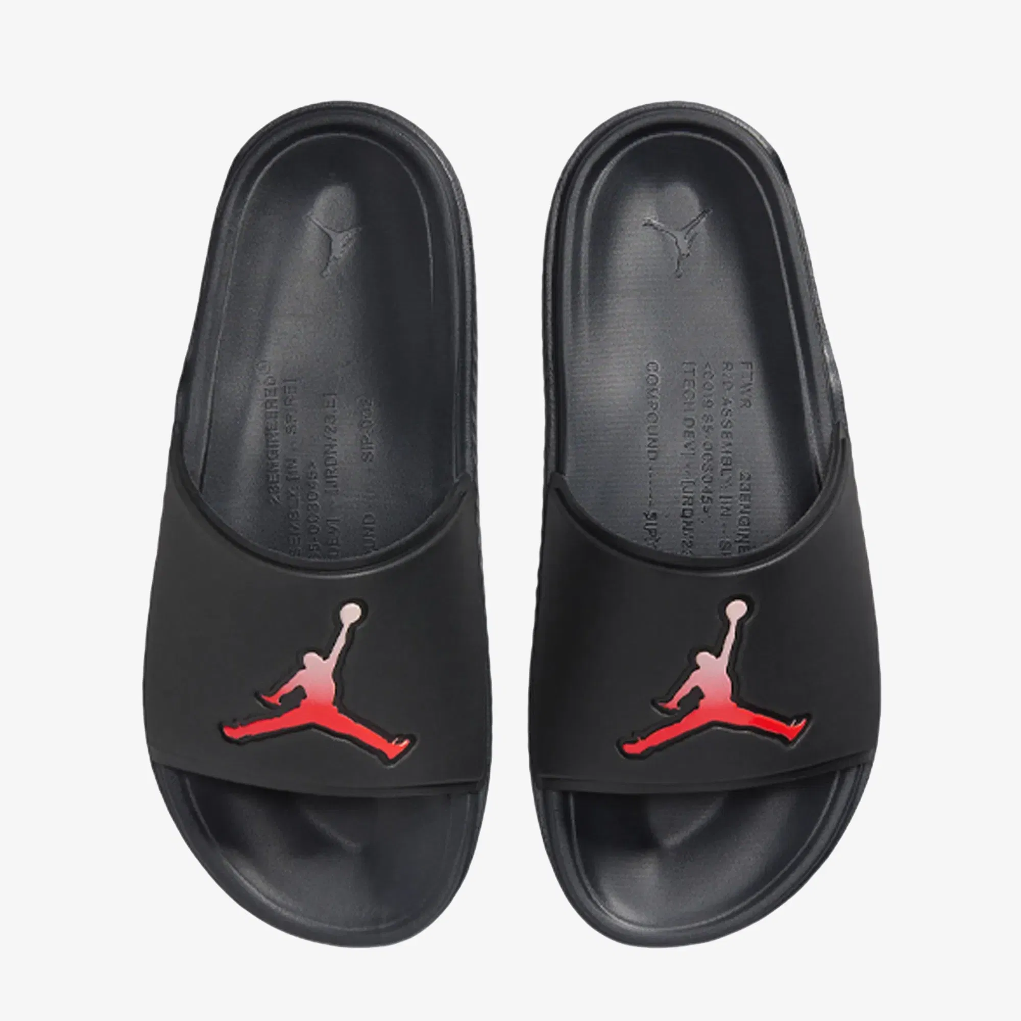 JORDAN PARIS SAINT-GERMAIN JUMPMAN SLIDES { OFF NOIR/INFRARED 23-PINK OXFORD