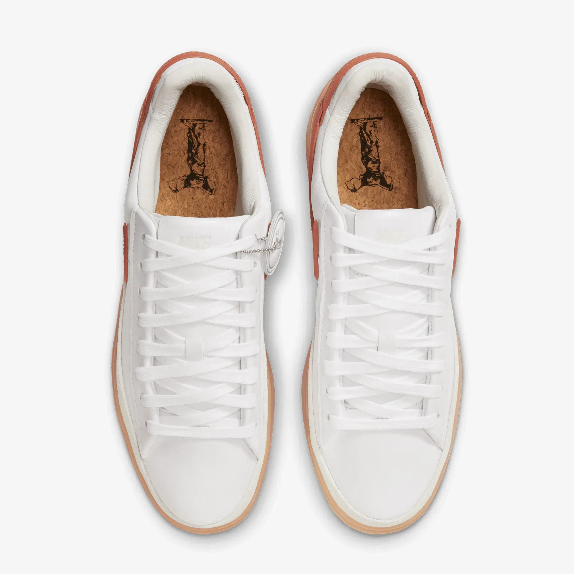 NIKE BLAZER PHANTOM LOW { WHITE/DARK RUSSET-SUMMIT WHITE