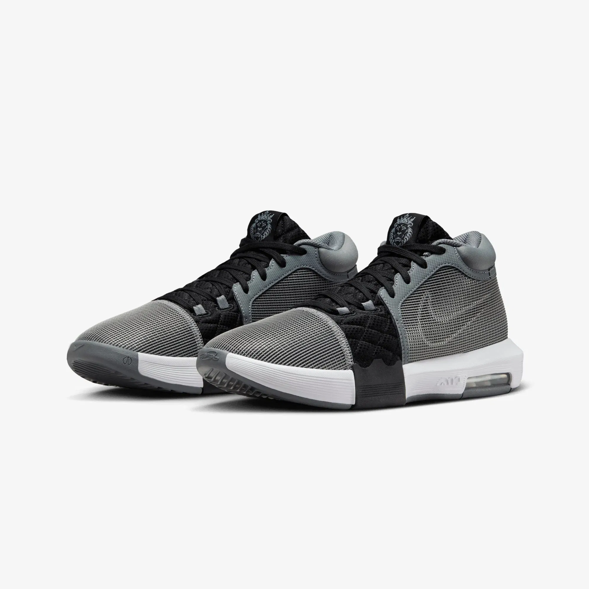 Nike LEBRON WITNESS 8 EP { COOL GREY/WHITE-BLACK