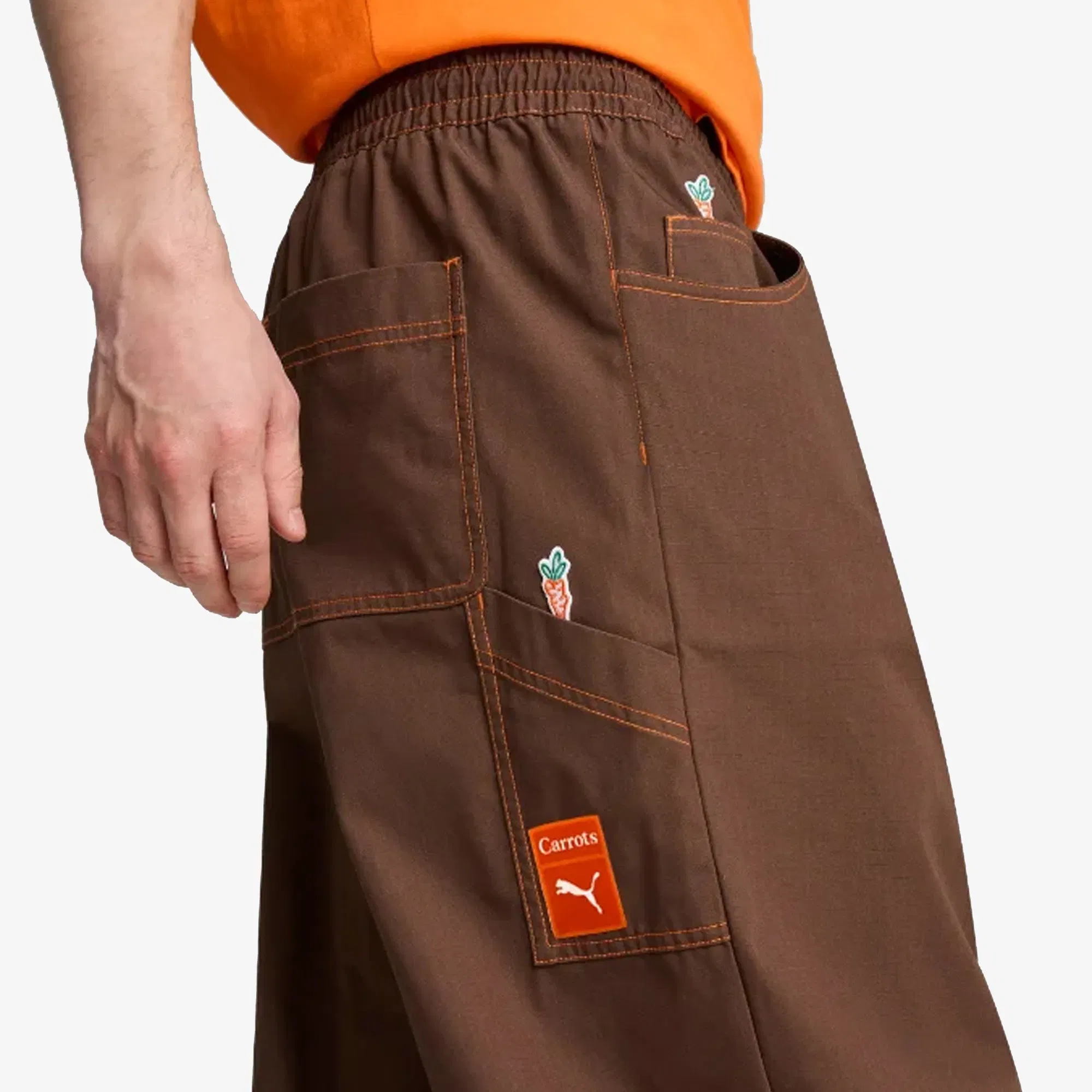 PUMA x CARROTS CARGO PANTS { BROWN