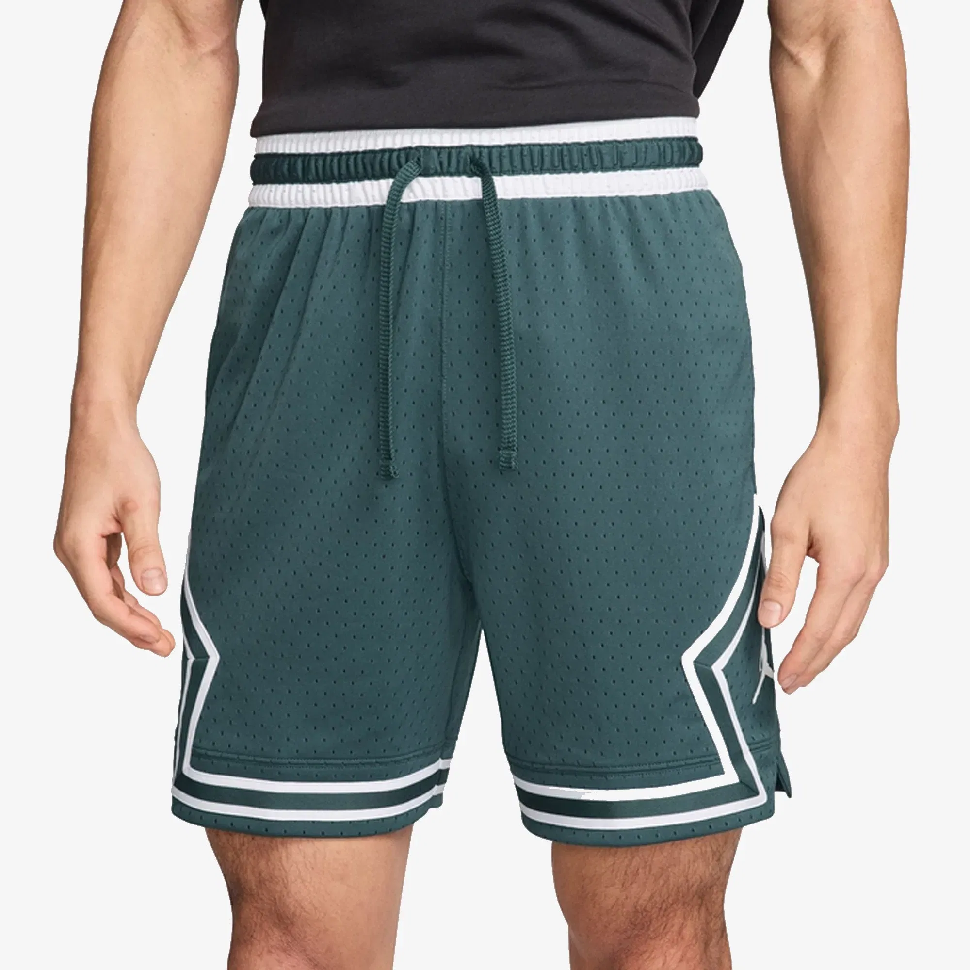 JORDAN DRI-FIT SPORT DIAMOND SHORTS { OXIDIZED GREEN/WHITE/WHITE