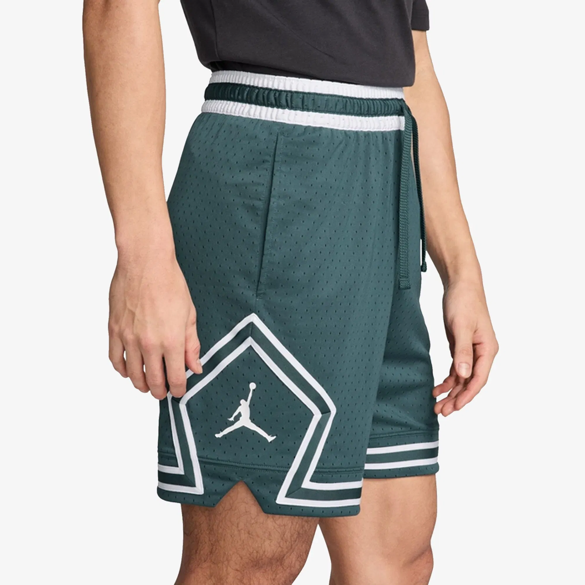 JORDAN DRI-FIT SPORT DIAMOND SHORTS { OXIDIZED GREEN/WHITE/WHITE