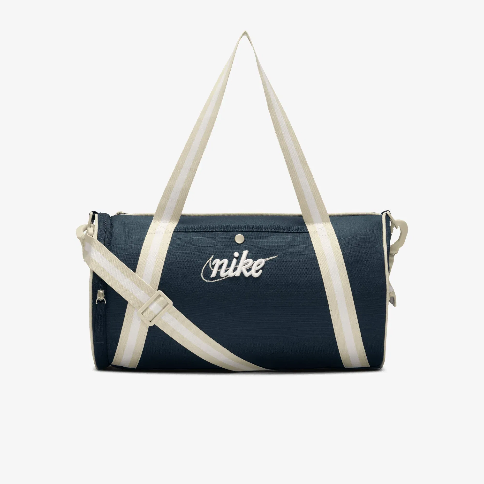 NIKE HERITAGE RETRO DUFFEL BAG (13L) { ARMORY NAVY/SEA GLASS/SEA GLASS