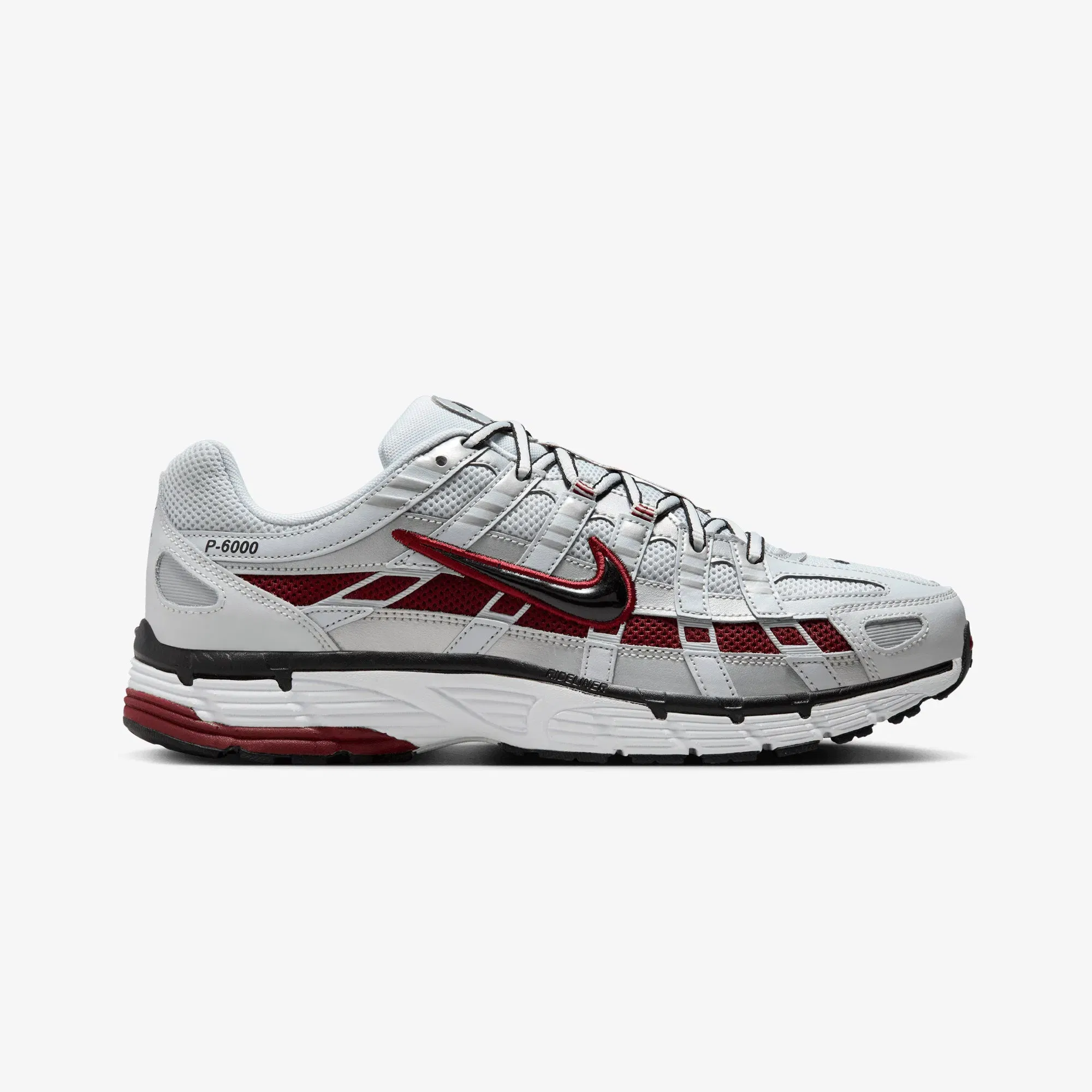 NIKE P-6000 { PURE PLATINUM/DARK TEAM RED