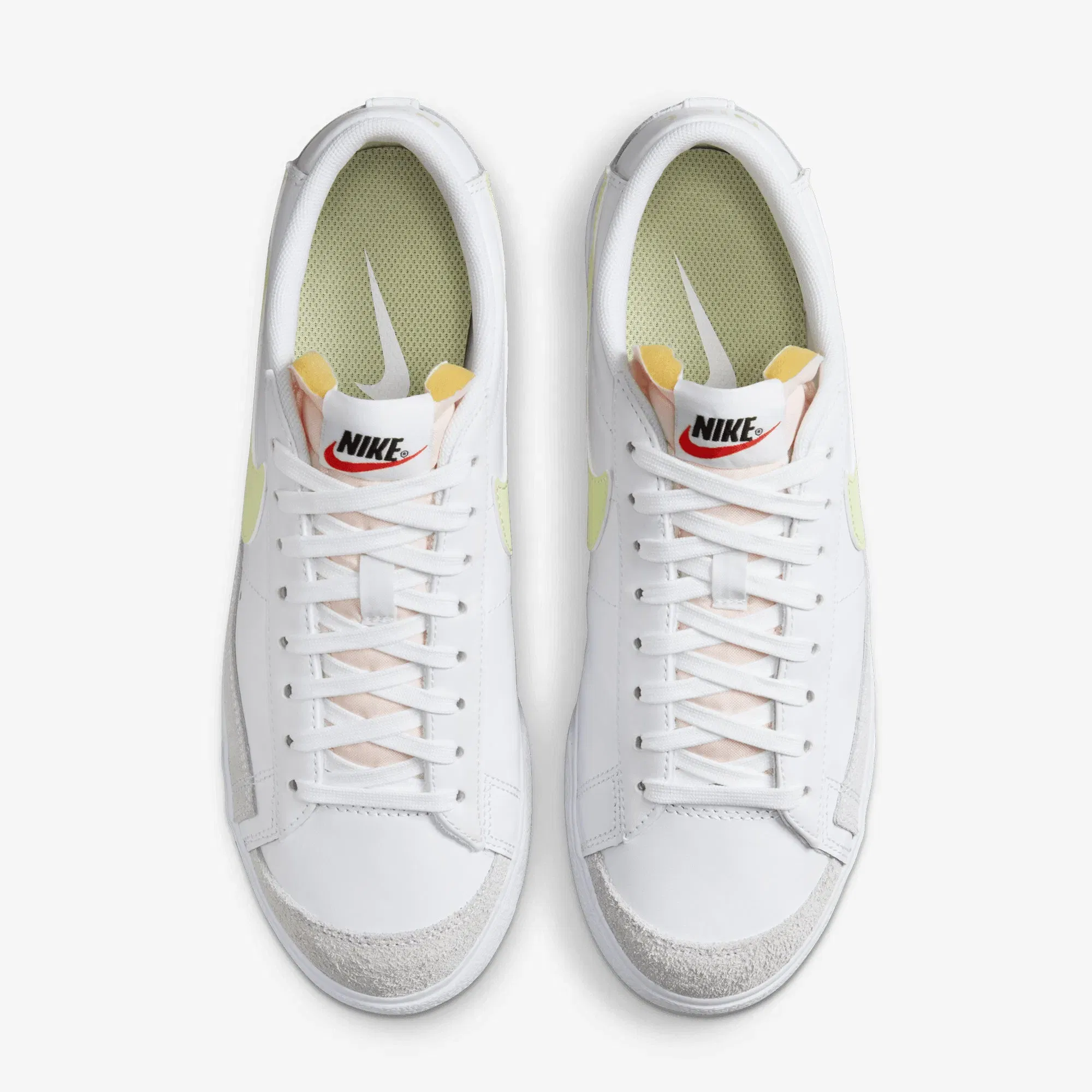 NIKE BLAZER LOW PLATFORM { WHITE/LIFE LIME-TM ORANGE-BLACK