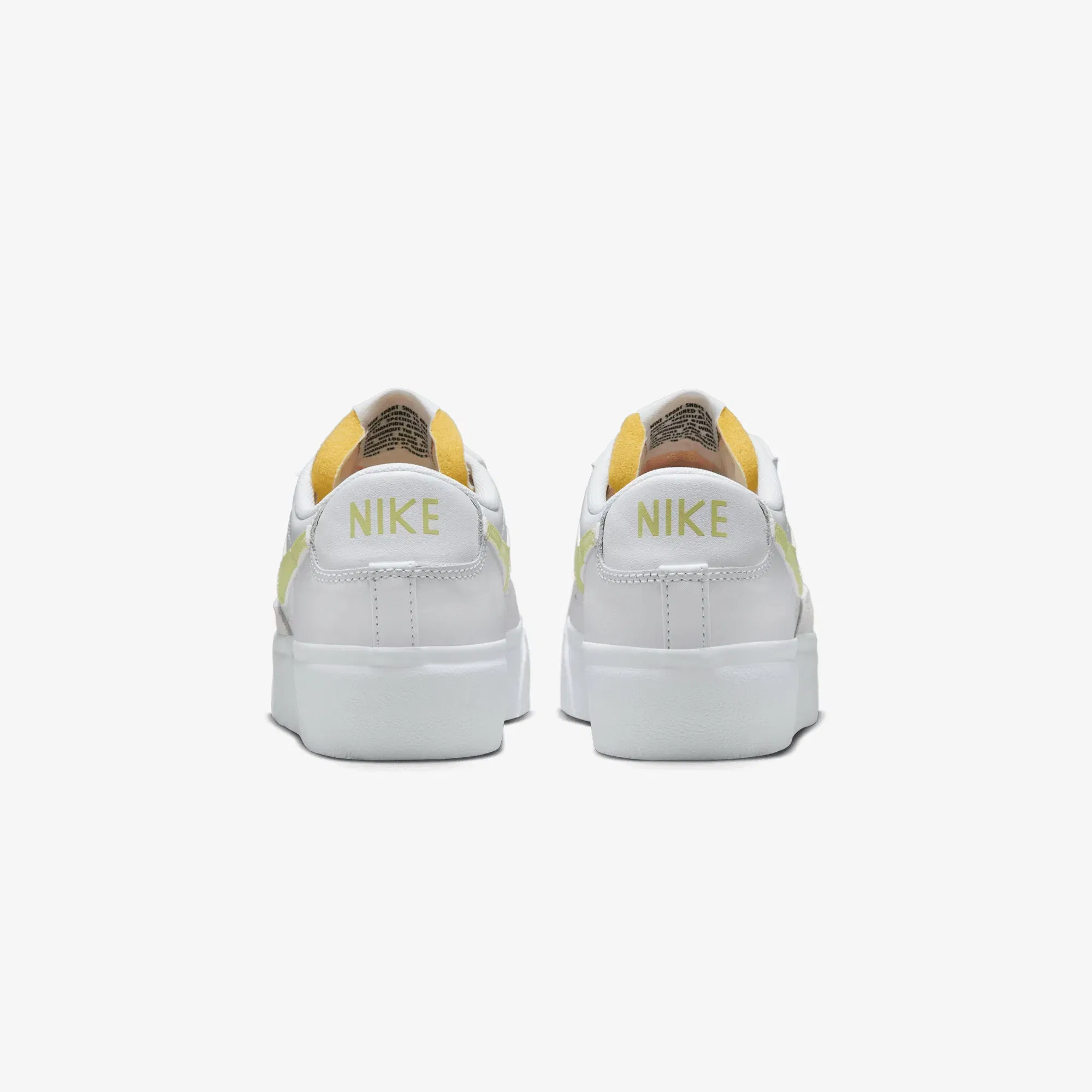 NIKE BLAZER LOW PLATFORM { WHITE/LIFE LIME-TM ORANGE-BLACK