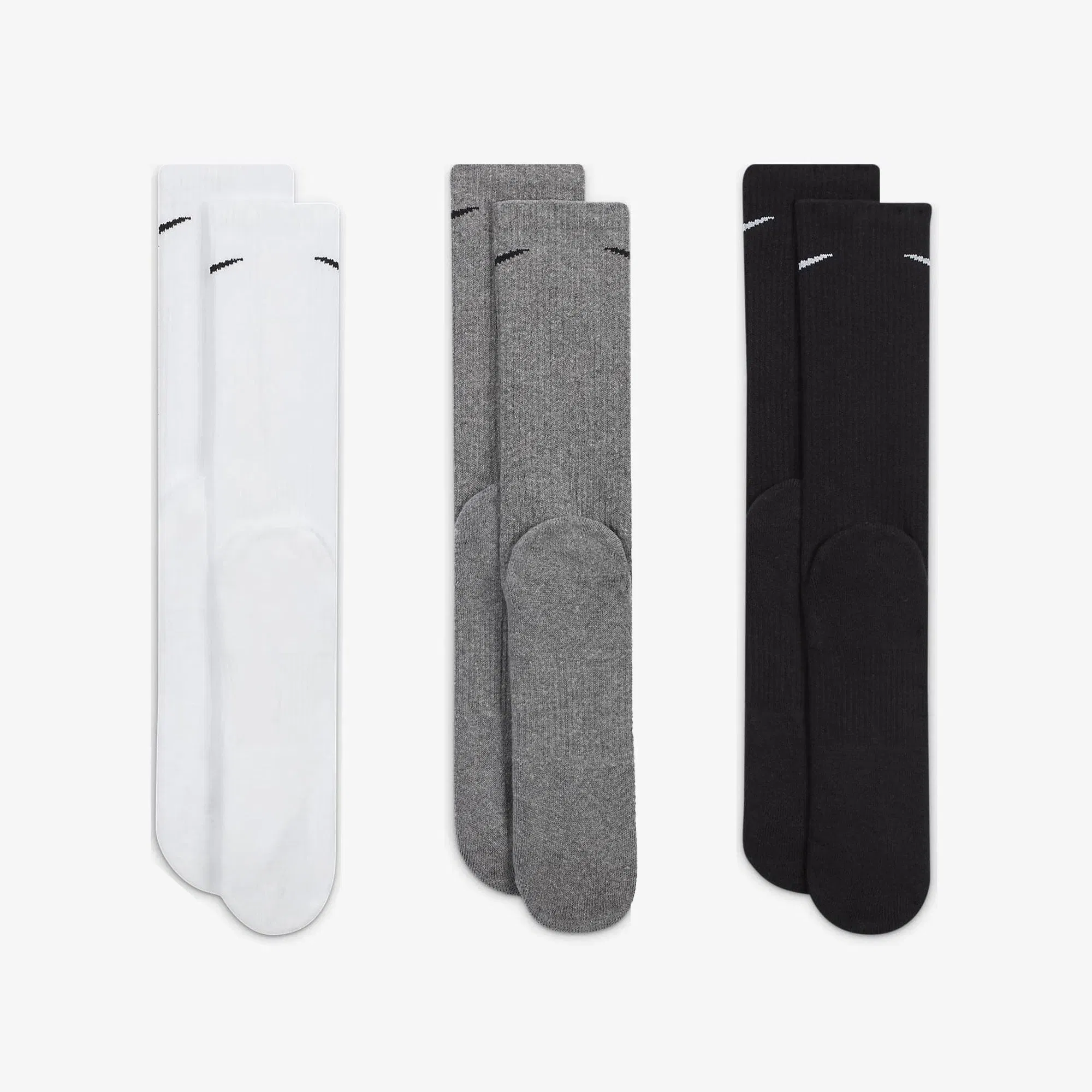 NIKE EVERYDAY PLUS CUSHIONED TRAINING CREW SOCKS { MULTI-COLOR