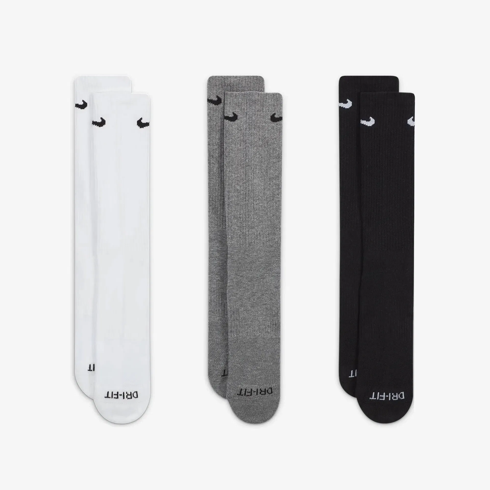 NIKE EVERYDAY PLUS CUSHIONED TRAINING CREW SOCKS { MULTI-COLOR