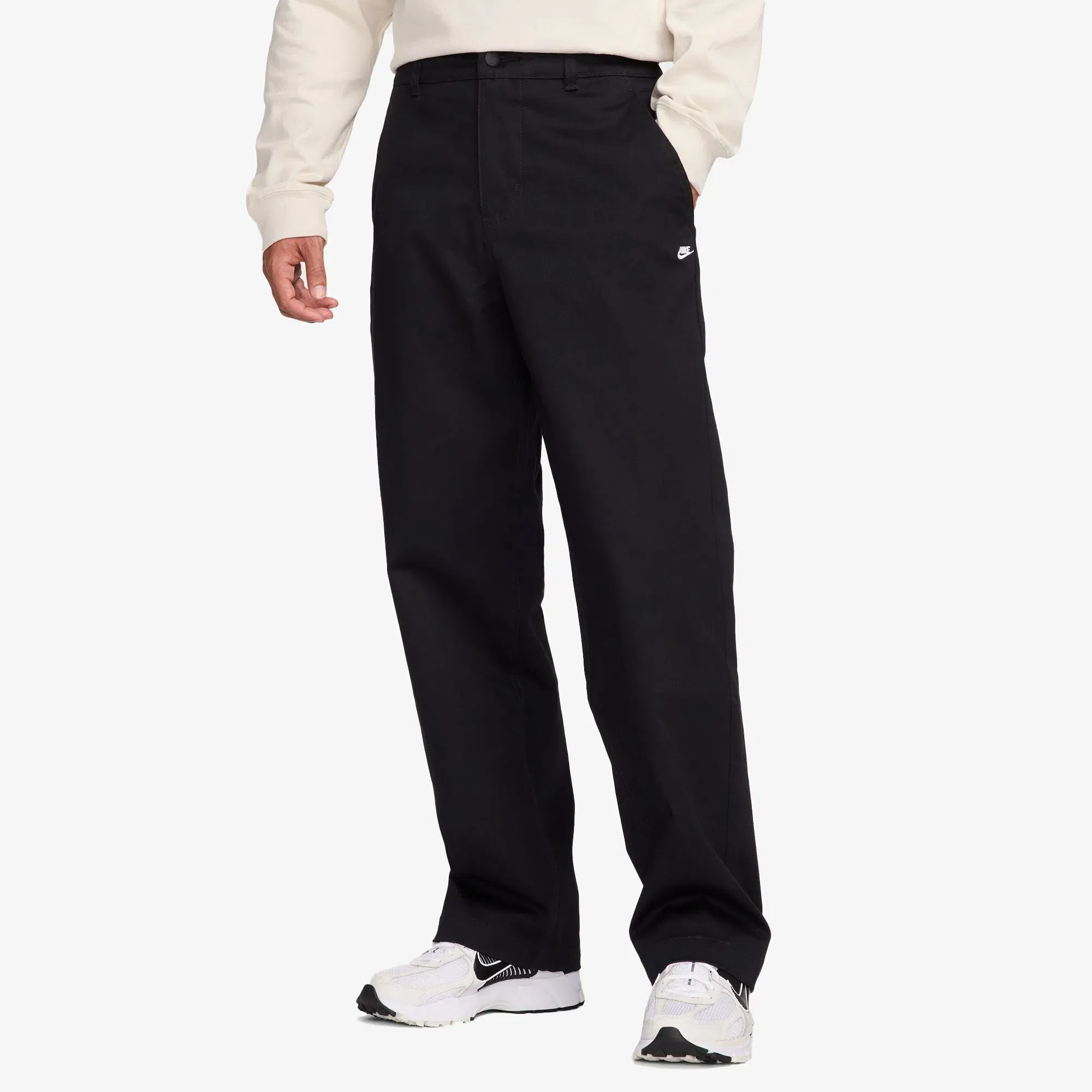NIKE LIFE EI CHINO PANTS { BLACK/WHITE