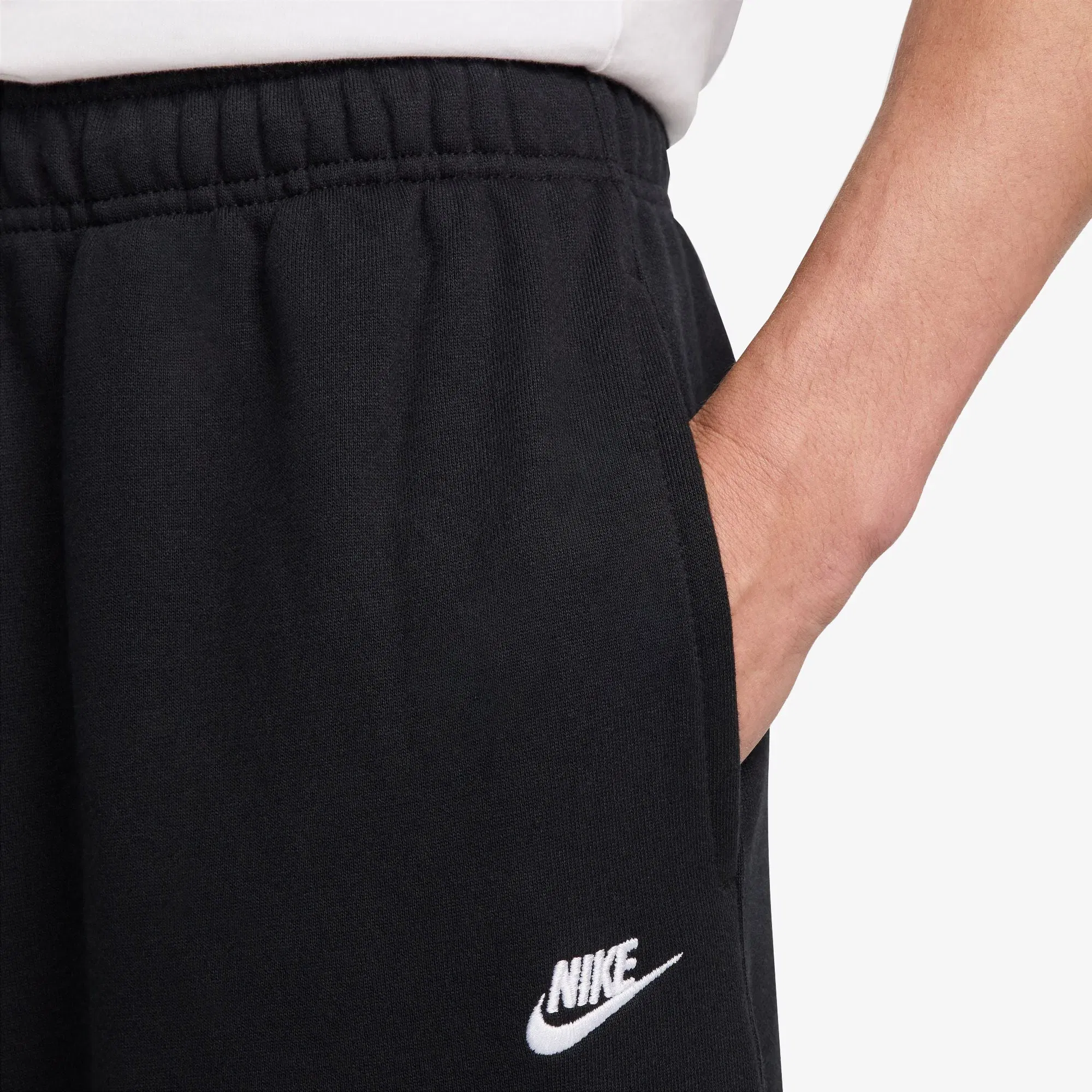 NIKE OVERSIZED FRENCH TERRY PANTS { BLACK/BLACK/WHITE