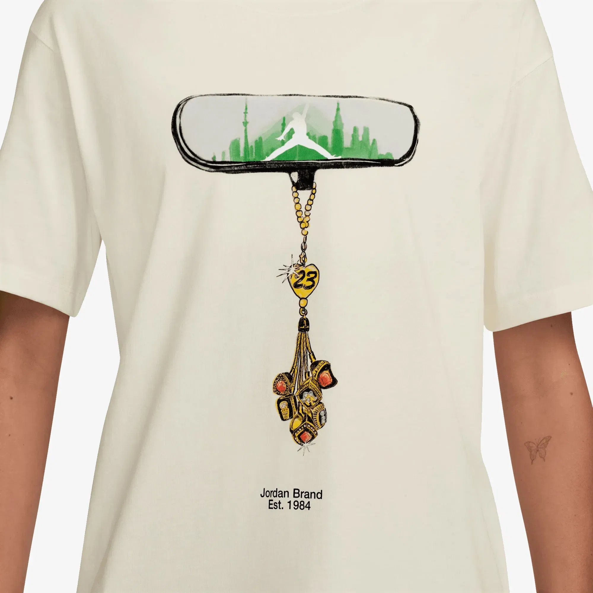 JORDAN GIRLFRIEND T-SHIRT { SAIL/BLACK