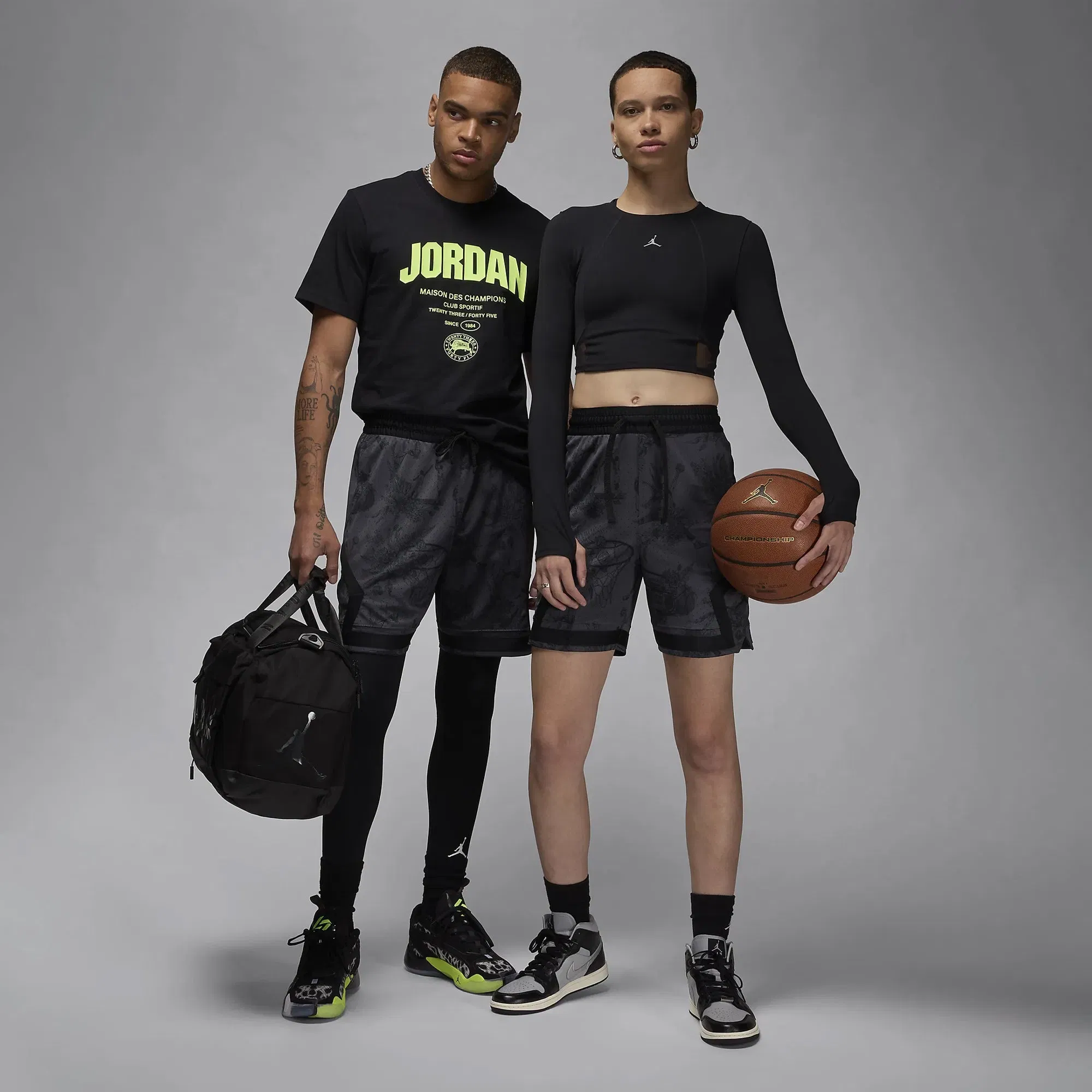JORDAN SPORT DRI-FIT PRINTED DIAMOND SHORTS { BLACK/DARK SHADOW/BLACK