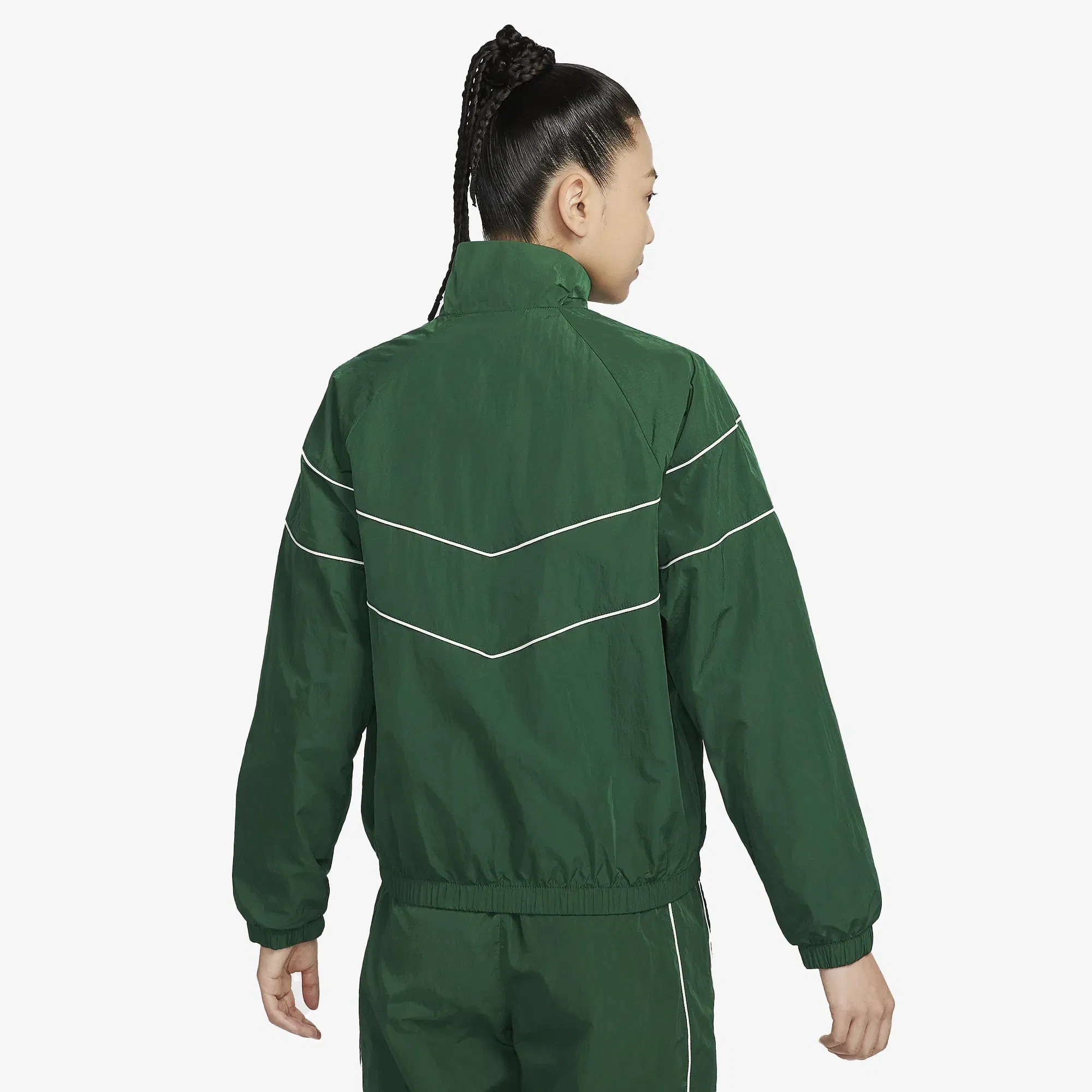 NIKE WINDRUNNER LOOSE UV WOVEN FULL-ZIP JACKET { GORGE GREEN/SAIL
