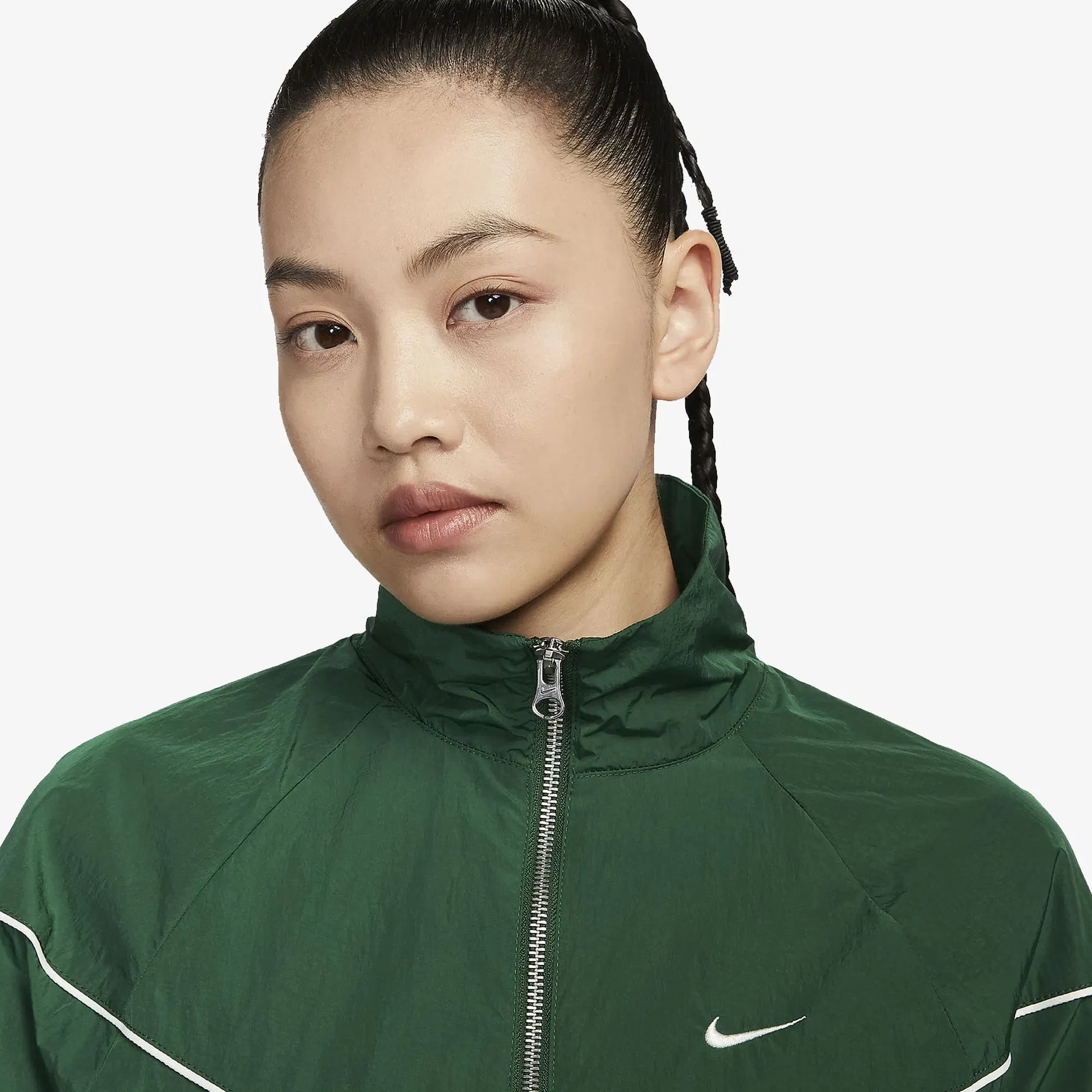 NIKE WINDRUNNER LOOSE UV WOVEN FULL-ZIP JACKET { GORGE GREEN/SAIL