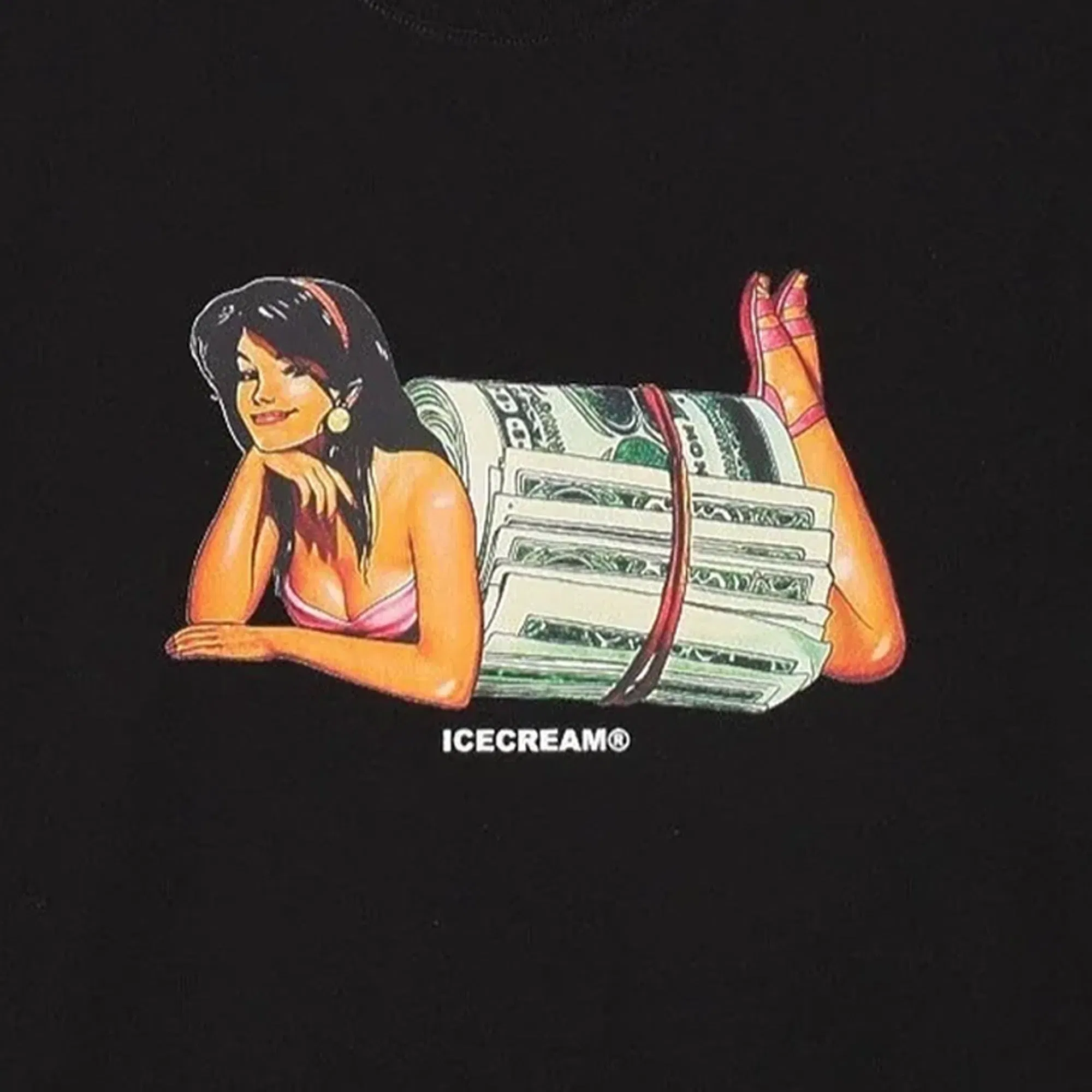 Icecream PLEASANTVILLE S/S T-Shirt { BLACK