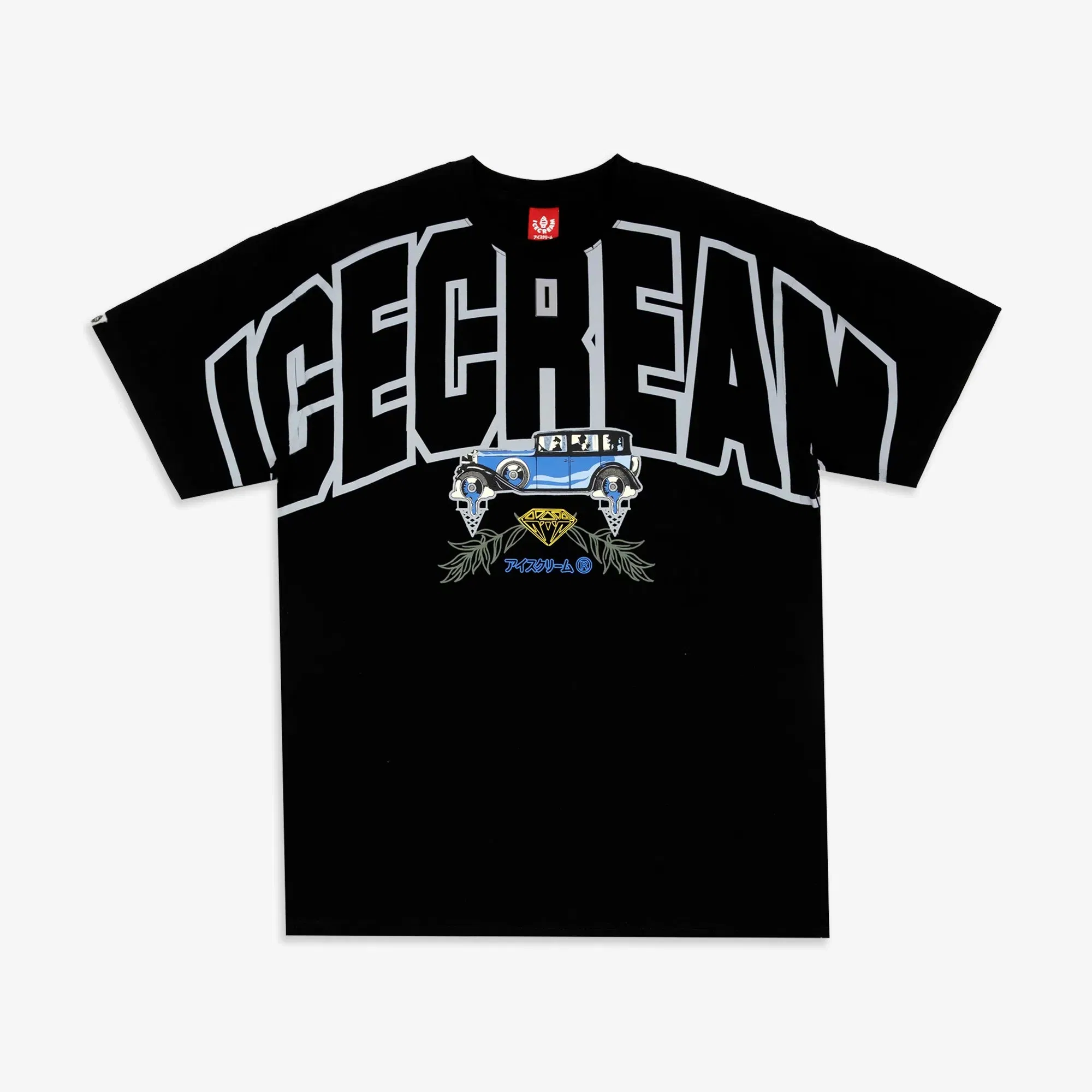 Icecream COLLEGIATE S/S T-Shirt { BLACK